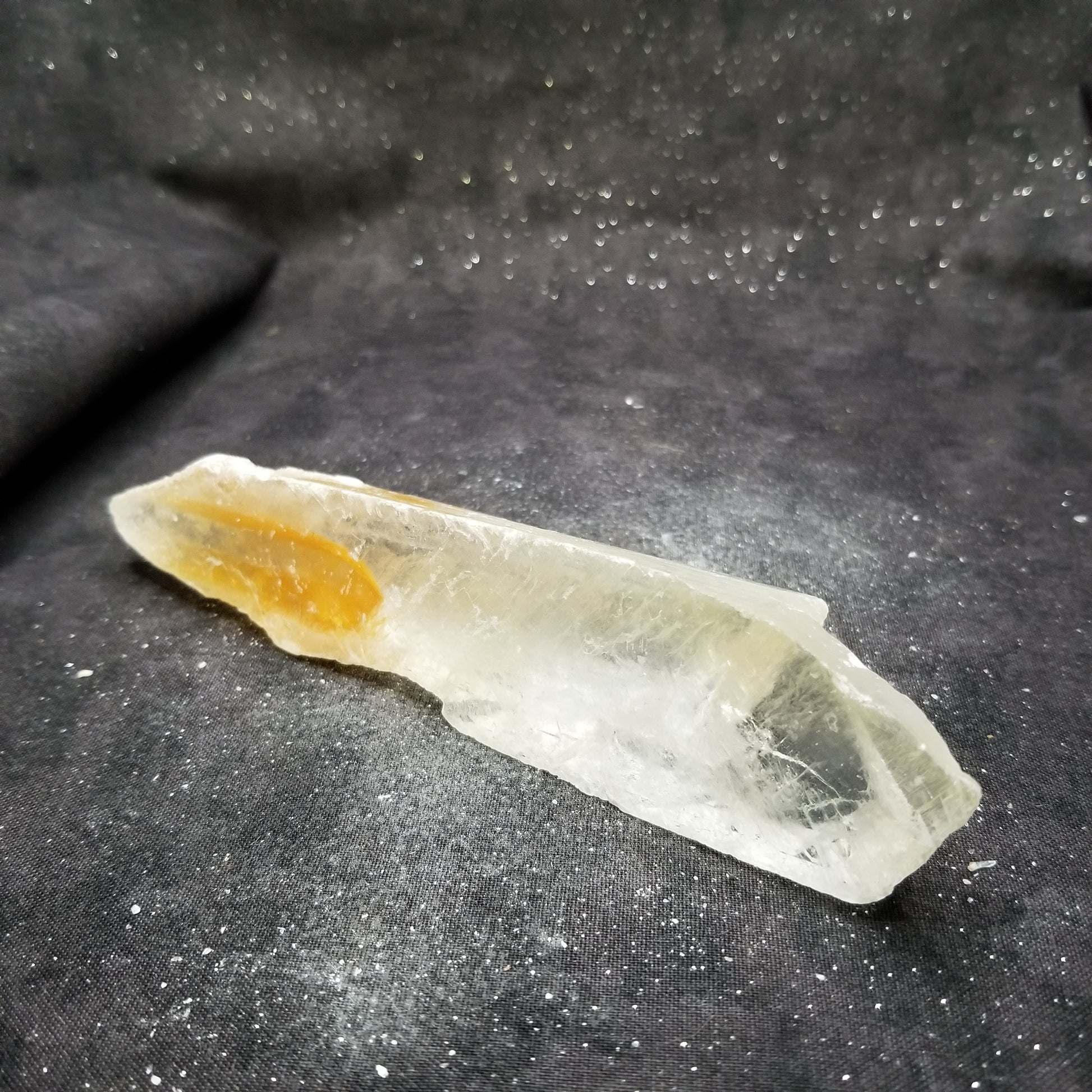 Golden Phantom Selenite Quartz Rare Raw Natural Crystal Stone Empowerment 145g (GPS17) Simply CBD LLC