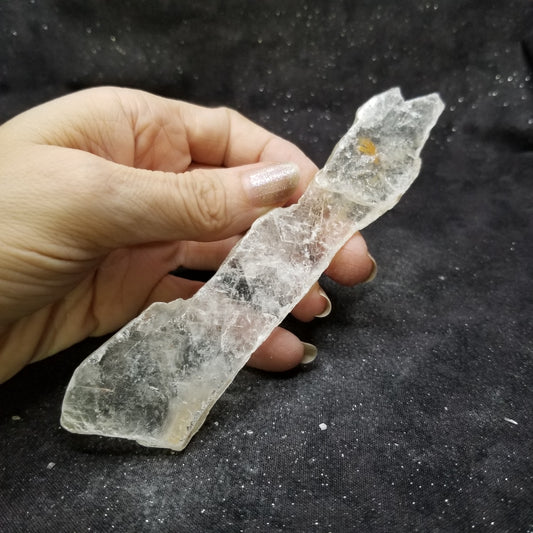 Golden Phantom Selenite Quartz Rare Raw Natural Crystal Stone Empowerment 40g (GPS19) Simply CBD LLC