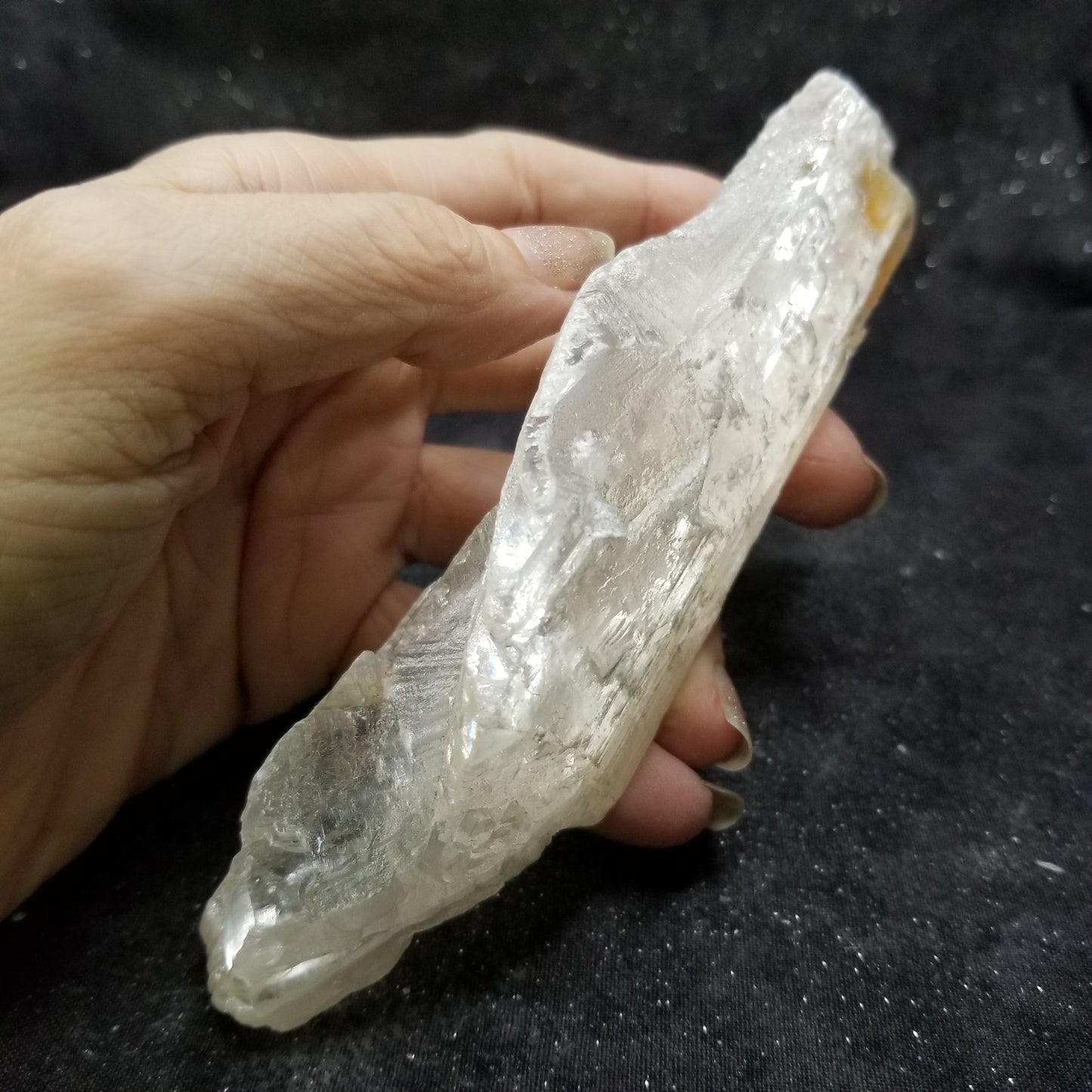 Golden Phantom Selenite Quartz Rare Raw Natural Crystal Stone Empowerment 190g (GPS21) Simply CBD LLC