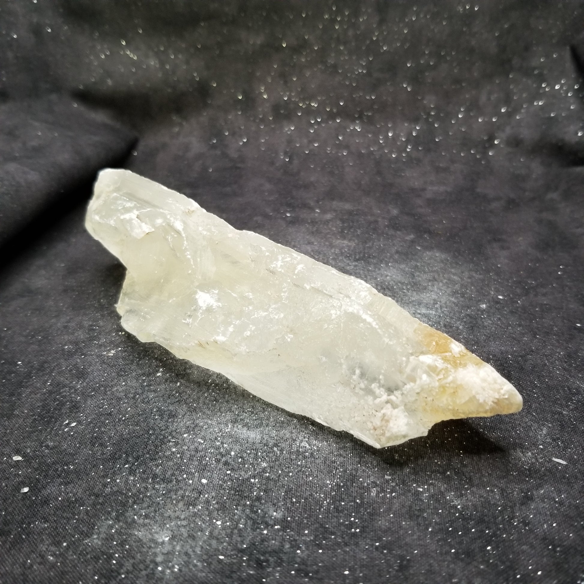 Golden Phantom Selenite Quartz Rare Raw Natural Crystal Stone Empowerment 190g (GPS21) Simply CBD LLC