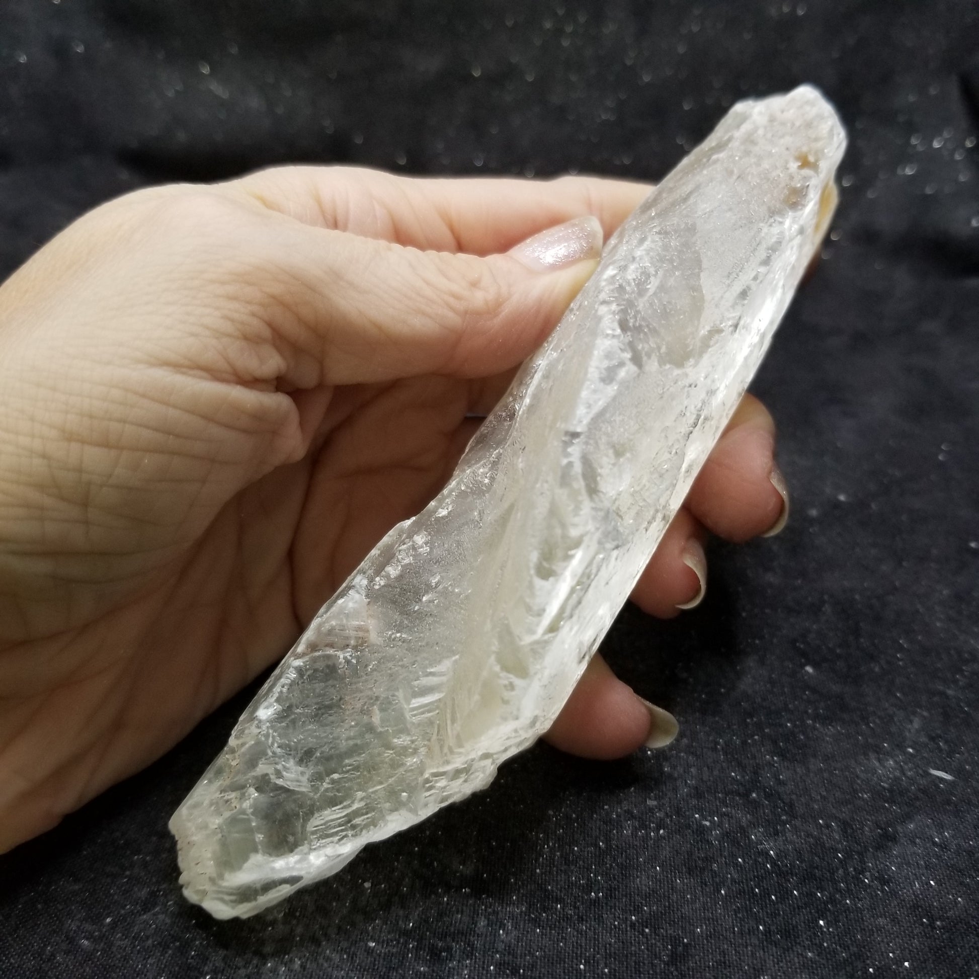 Golden Phantom Selenite Quartz Rare Raw Natural Crystal Stone Empowerment 190g (GPS21) Simply CBD LLC