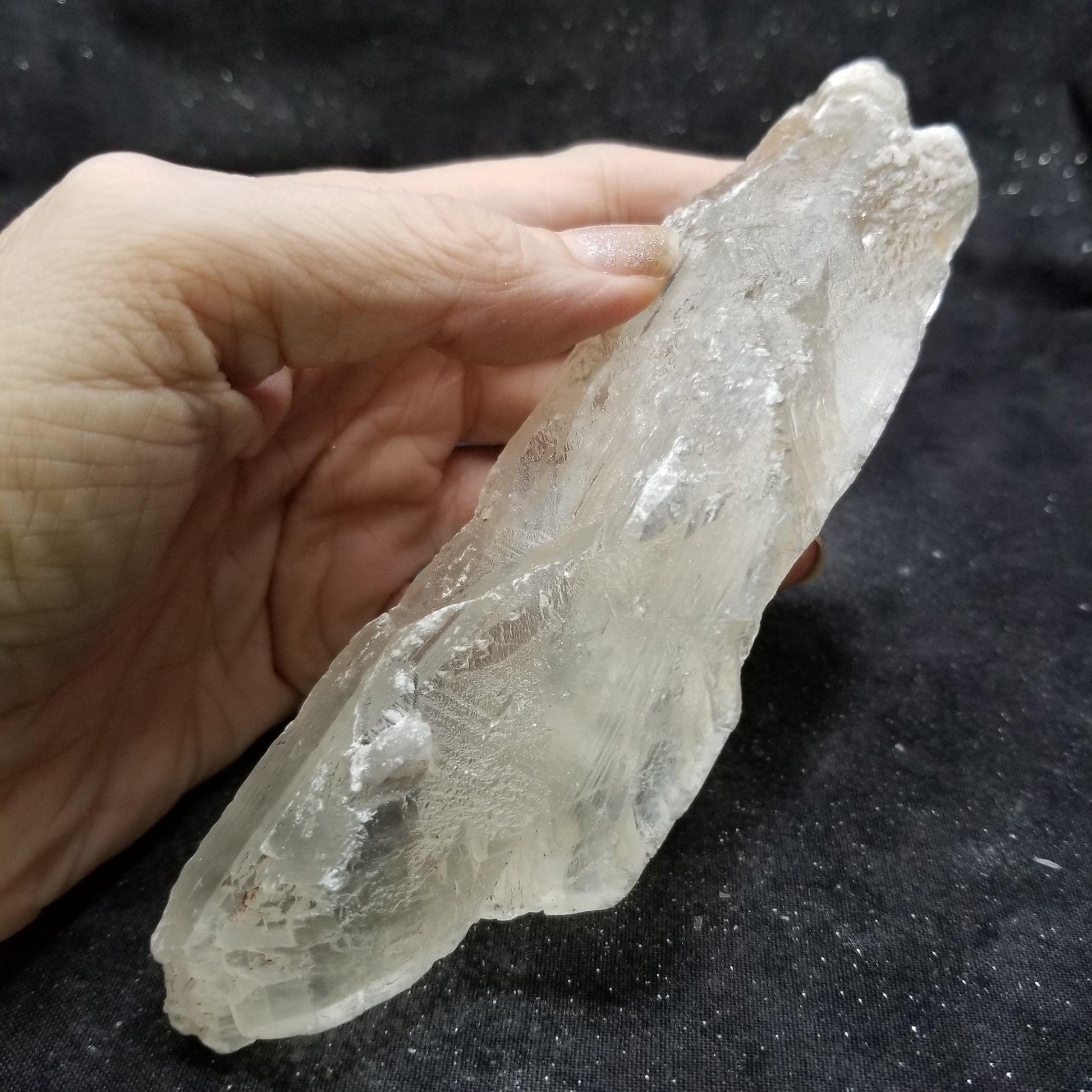 Golden Phantom Selenite Quartz Rare Raw Natural Crystal Stone Empowerment 190g (GPS21) Simply CBD LLC