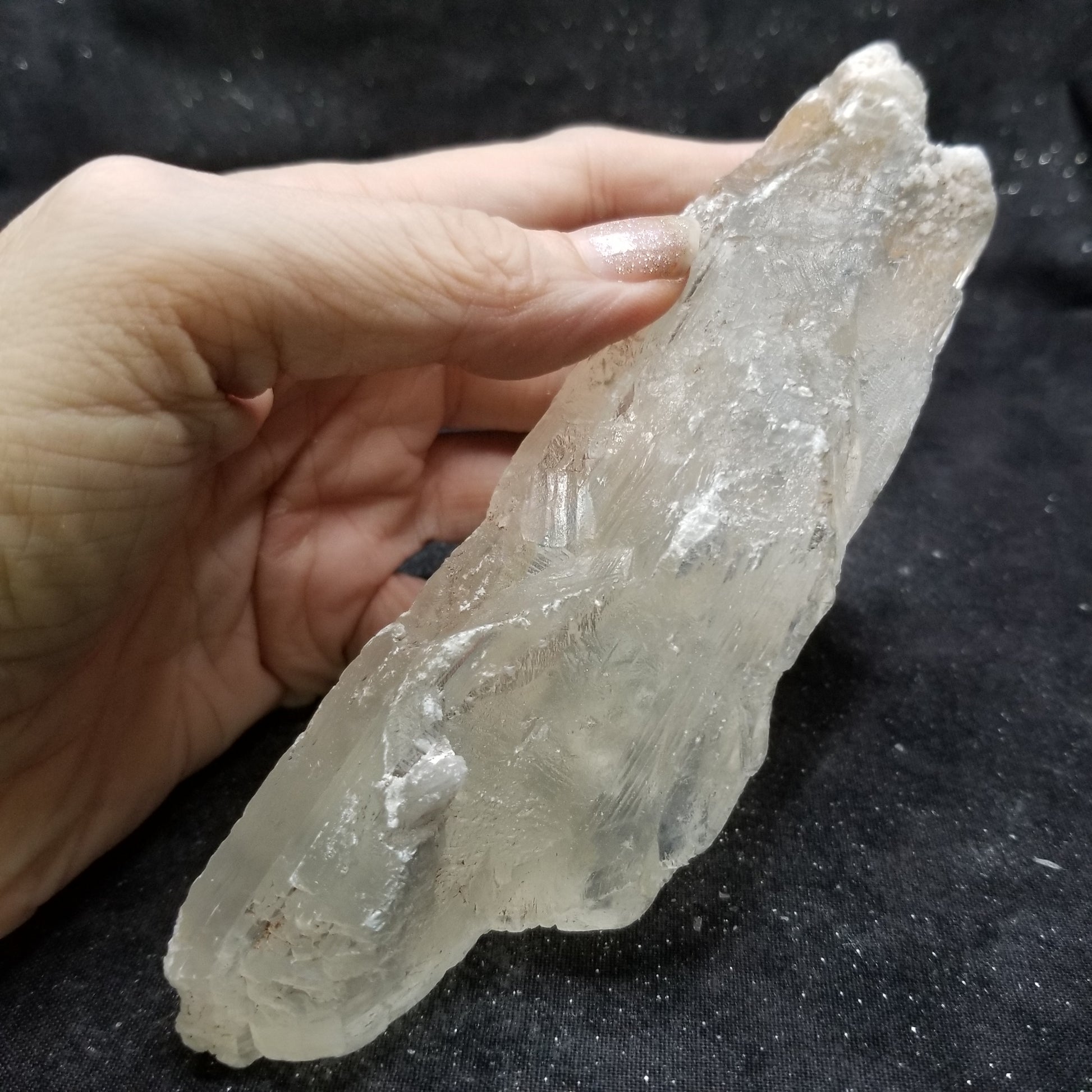 Golden Phantom Selenite Quartz Rare Raw Natural Crystal Stone Empowerment 190g (GPS21) Simply CBD LLC
