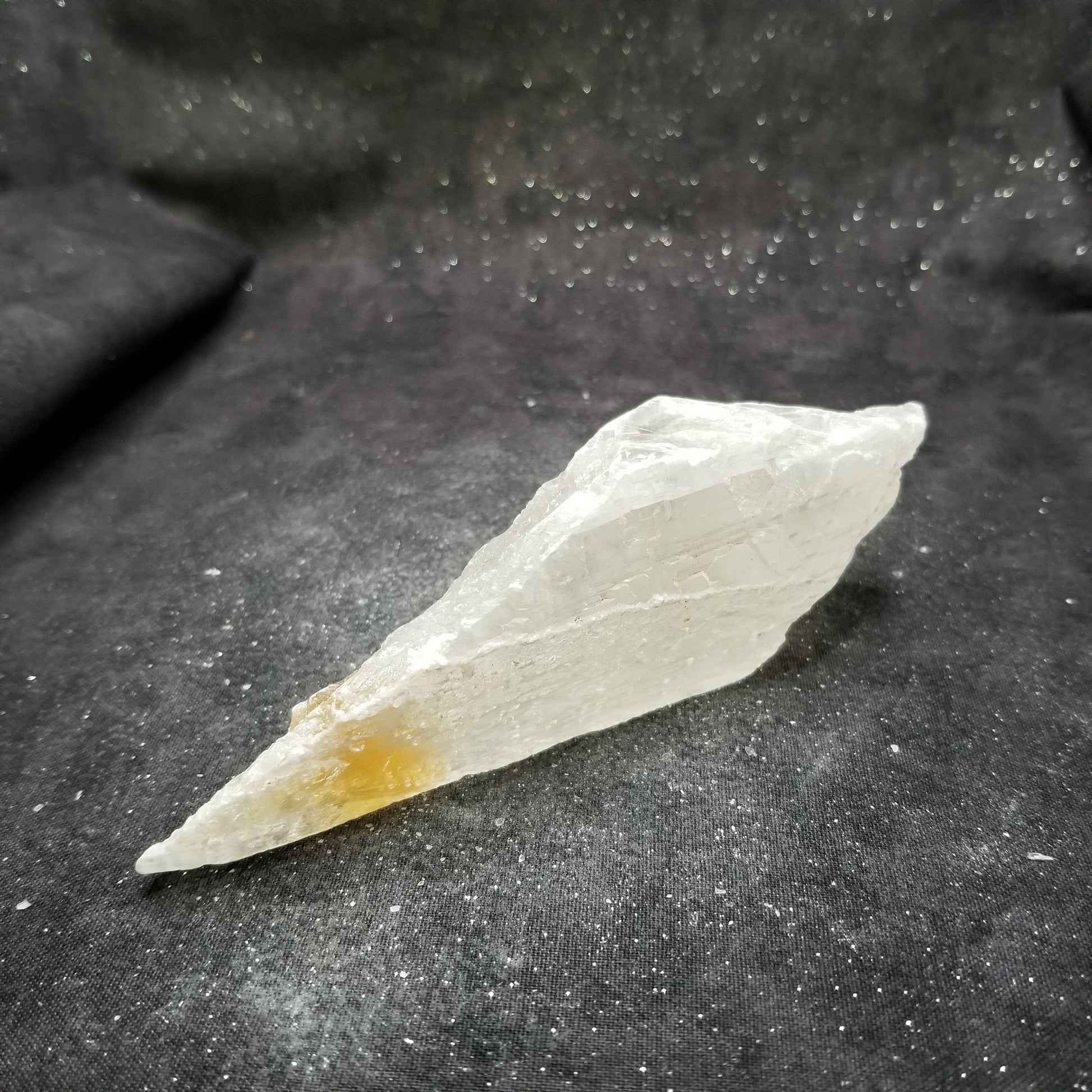 Golden Phantom Selenite Quartz Raw Rare Natural Crystal Stone Empowerment 155g (GPS22) Simply CBD LLC