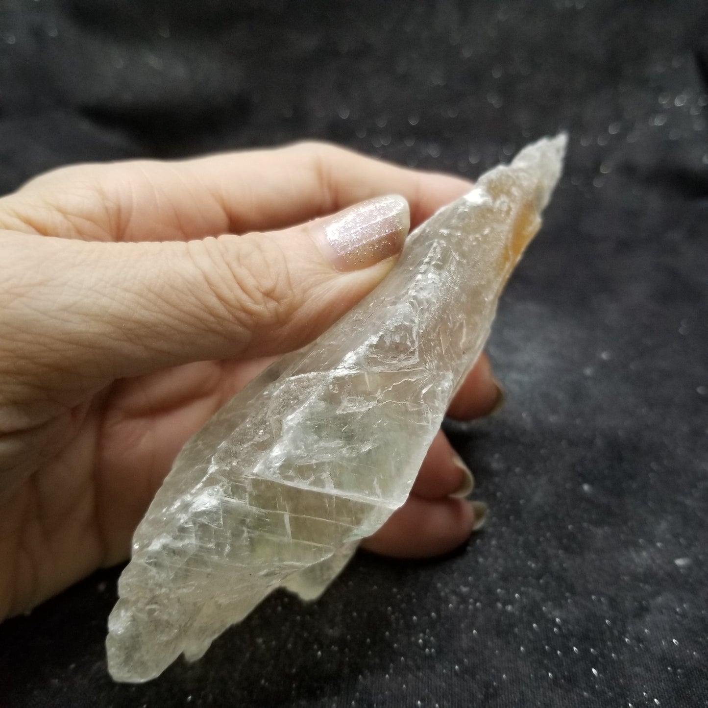 Golden Phantom Selenite Quartz Raw Rare Natural Crystal Stone Empowerment 155g (GPS22) Simply CBD LLC