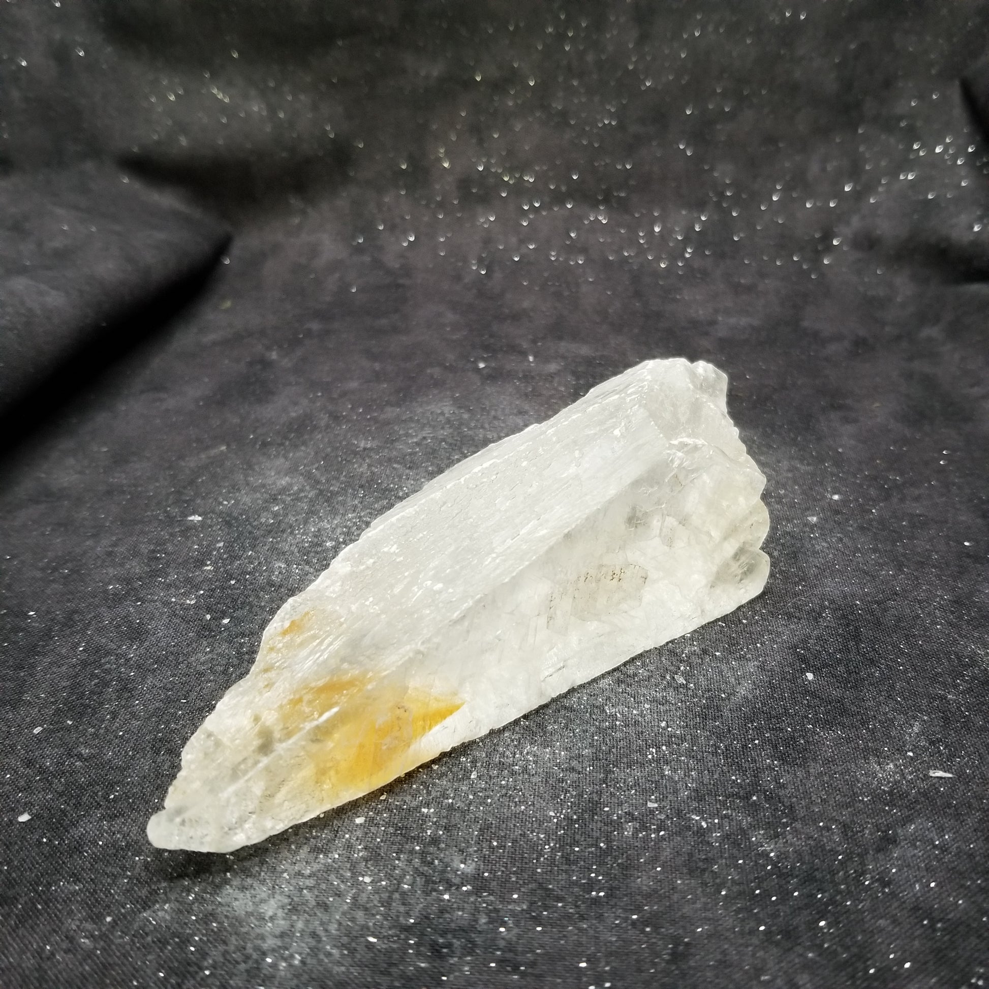 Golden Phantom Selenite Quartz Raw Rare Natural Crystal Stone Empowerment 155g (GPS22) Simply CBD LLC