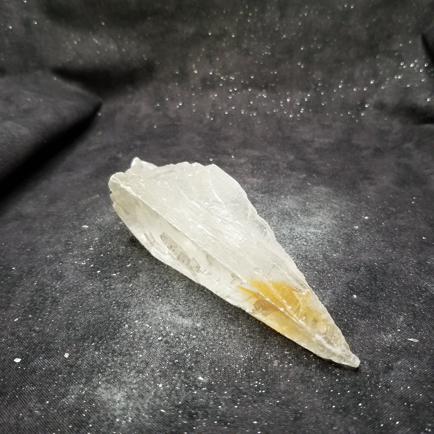Golden Phantom Selenite Quartz Raw Rare Natural Crystal Stone Empowerment 155g (GPS22) Simply CBD LLC