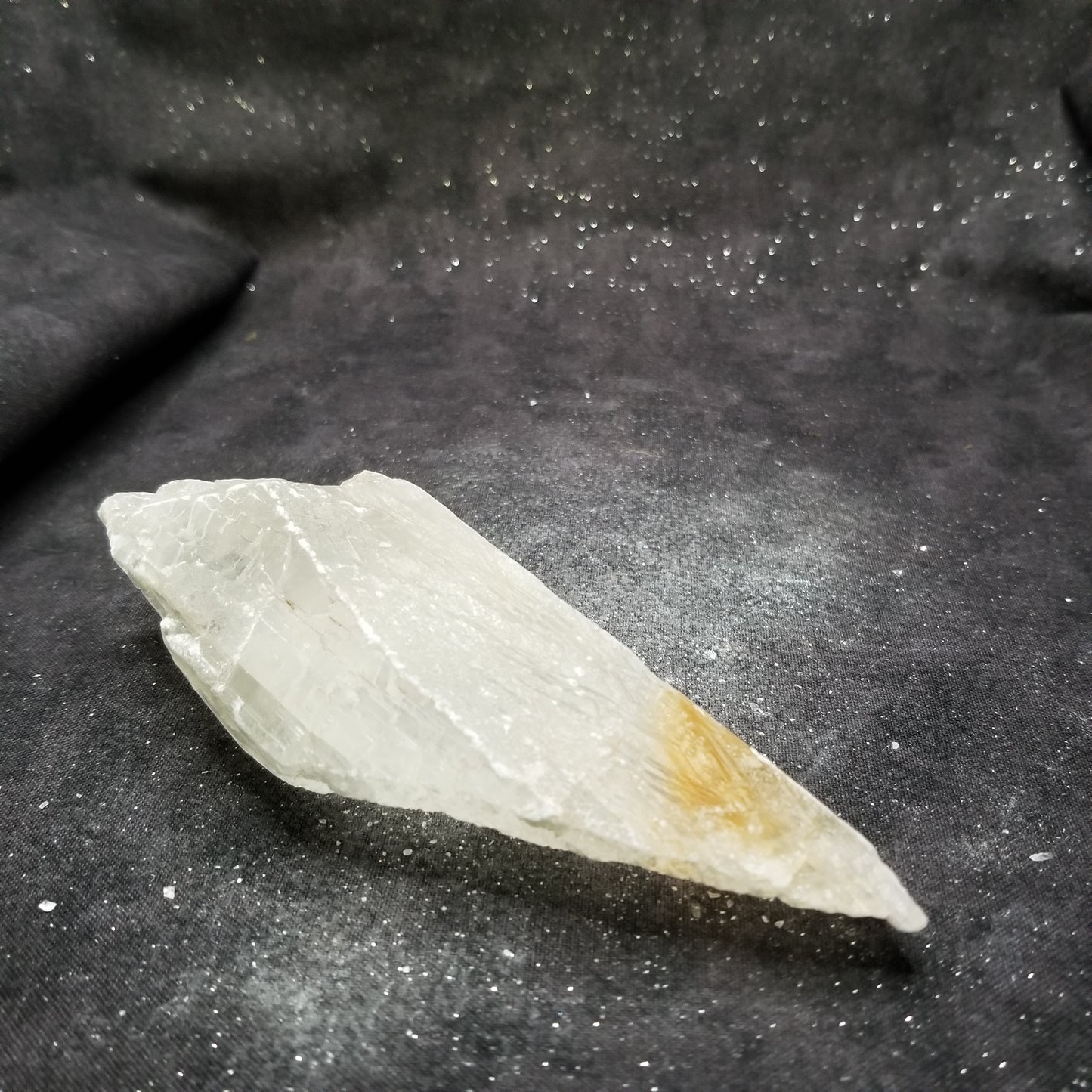 Golden Phantom Selenite Quartz Raw Rare Natural Crystal Stone Empowerment 155g (GPS22) Simply CBD LLC
