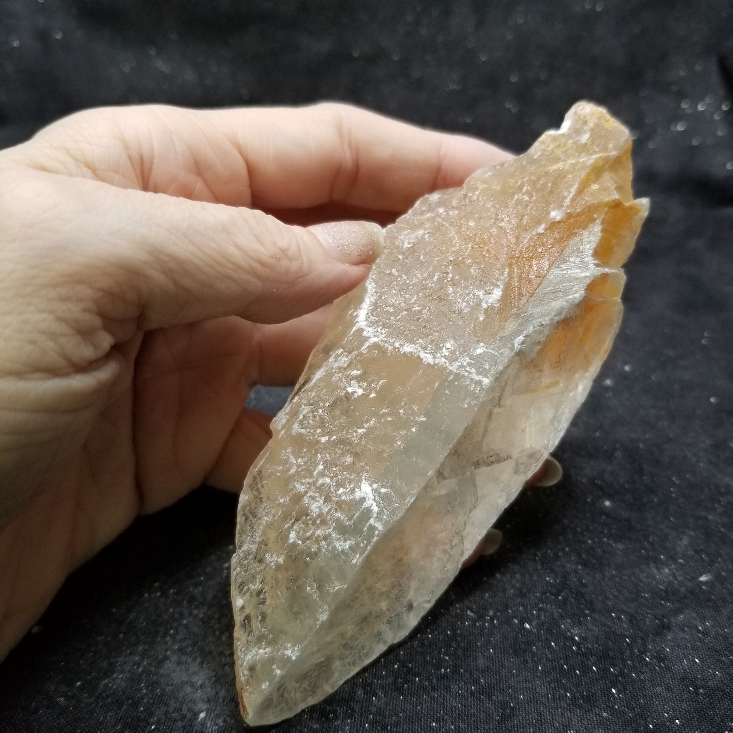 Golden Phantom Selenite Quartz Raw Rare Natural Crystal Stone Empowerment 150g (GPS23) Simply CBD LLC
