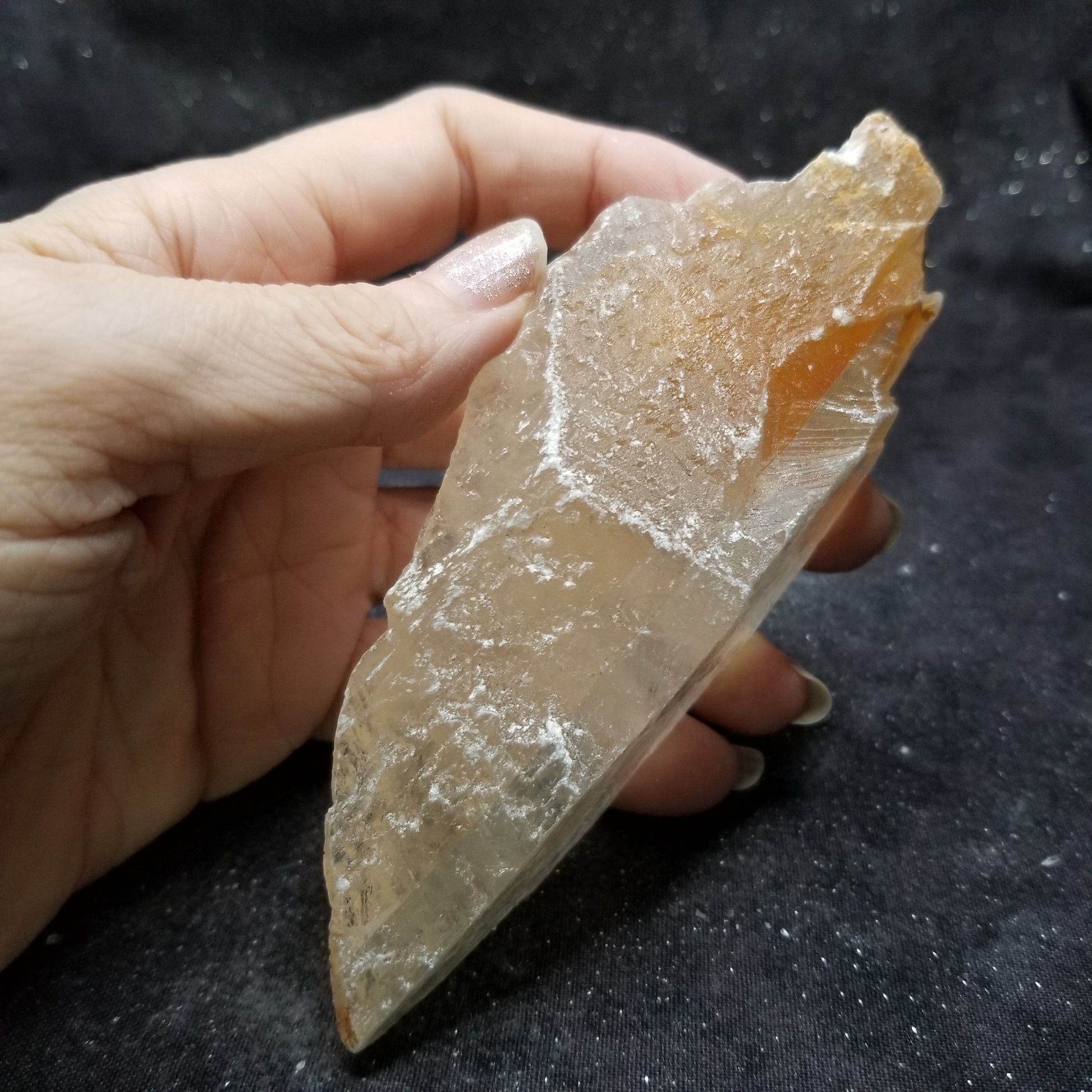 Golden Phantom Selenite Quartz Raw Rare Natural Crystal Stone Empowerment 150g (GPS23) Simply CBD LLC