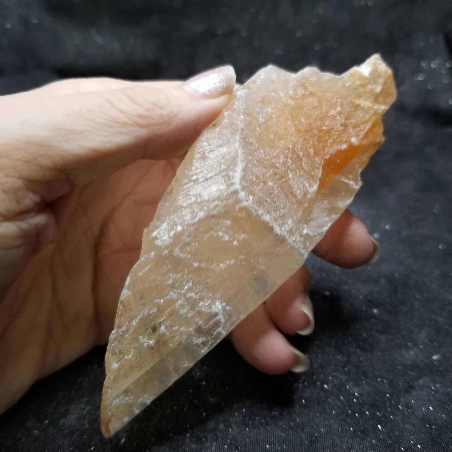 Golden Phantom Selenite Quartz Raw Rare Natural Crystal Stone Empowerment 150g (GPS23) Simply CBD LLC