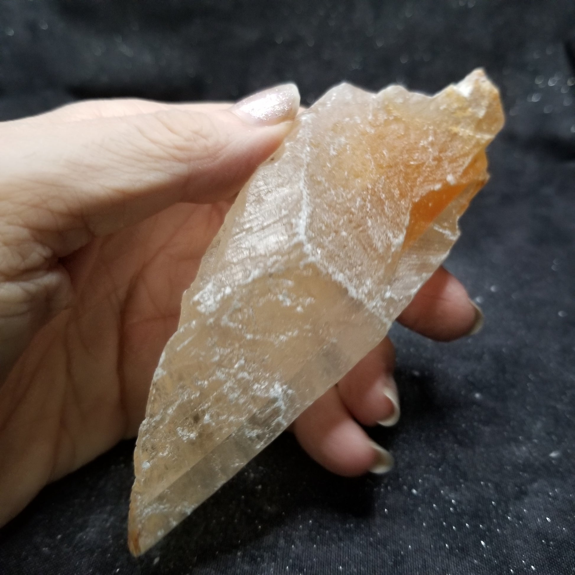Golden Phantom Selenite Quartz Raw Rare Natural Crystal Stone Empowerment 150g (GPS23) Simply CBD LLC