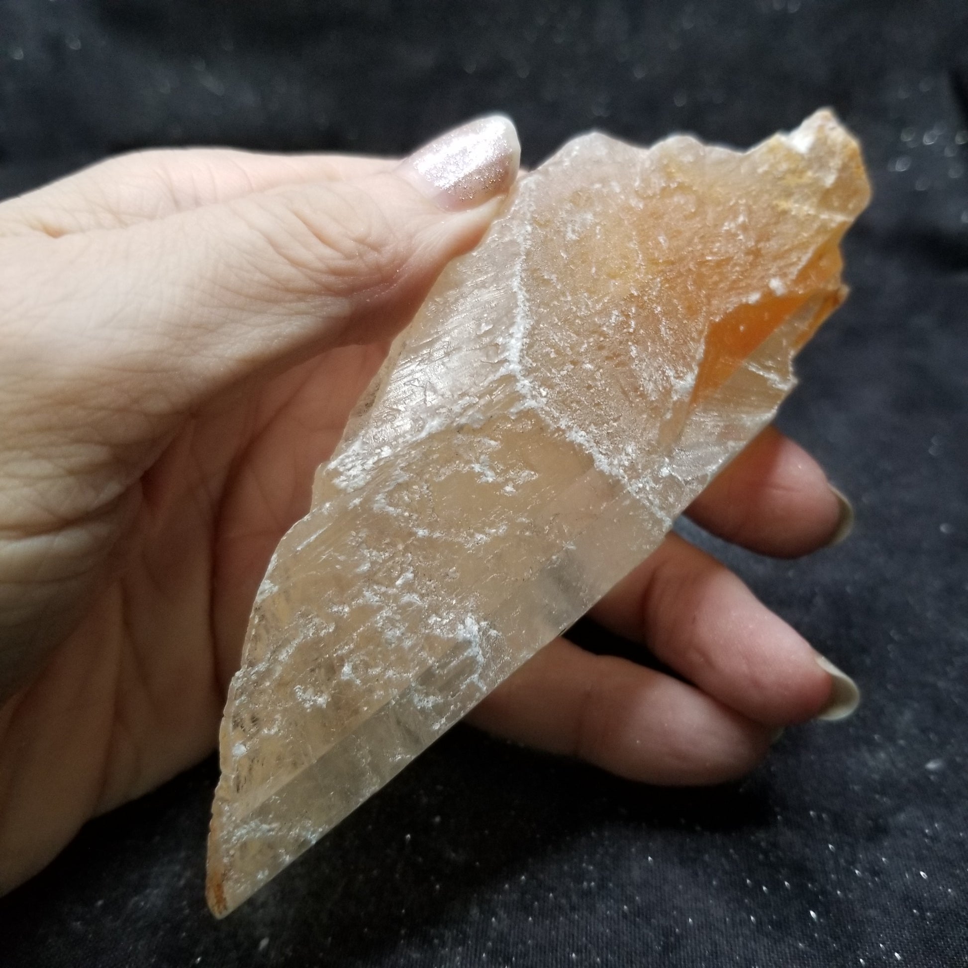 Golden Phantom Selenite Quartz Raw Rare Natural Crystal Stone Empowerment 150g (GPS23) Simply CBD LLC