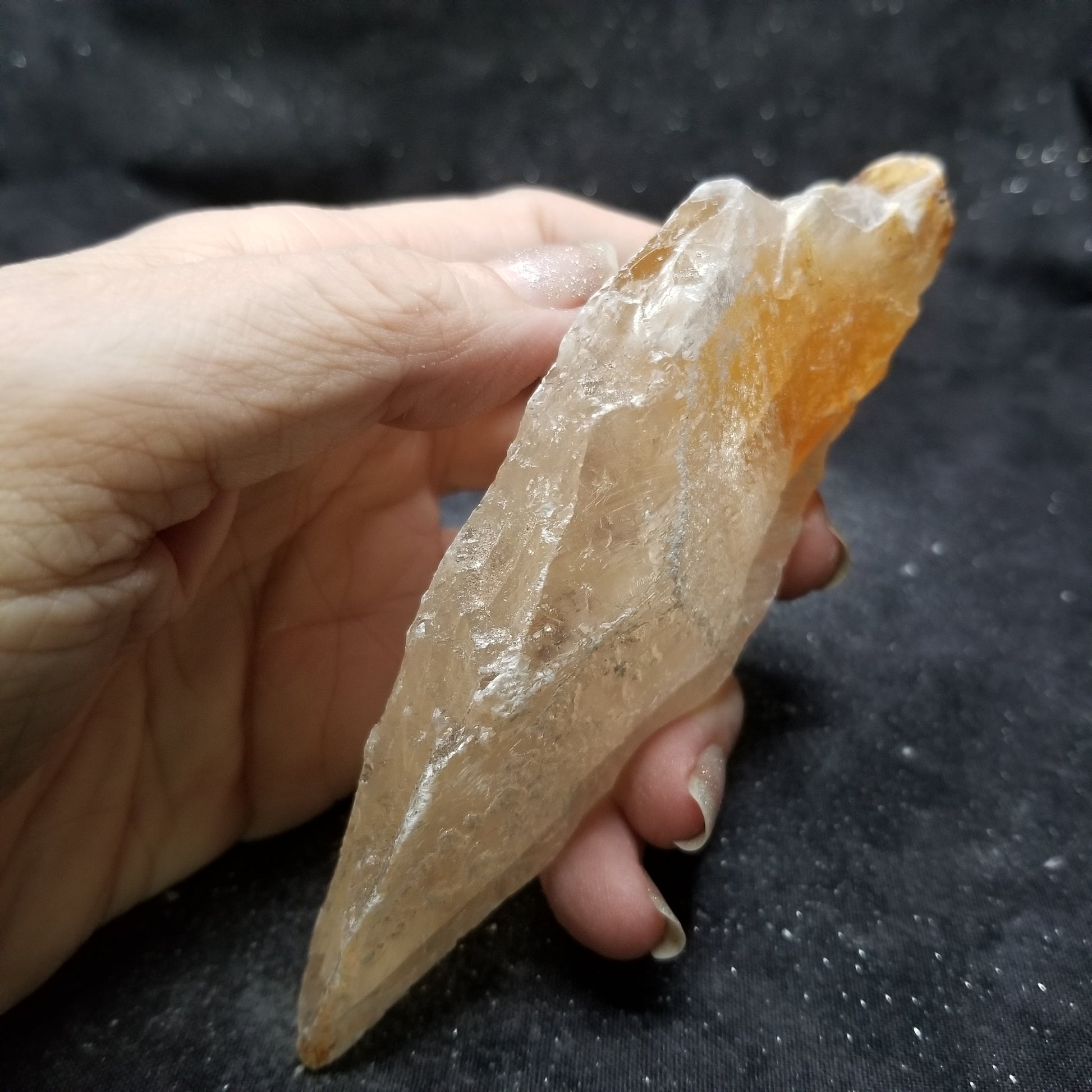 Golden Phantom Selenite Quartz Raw Rare Natural Crystal Stone Empowerment 150g (GPS23) Simply CBD LLC