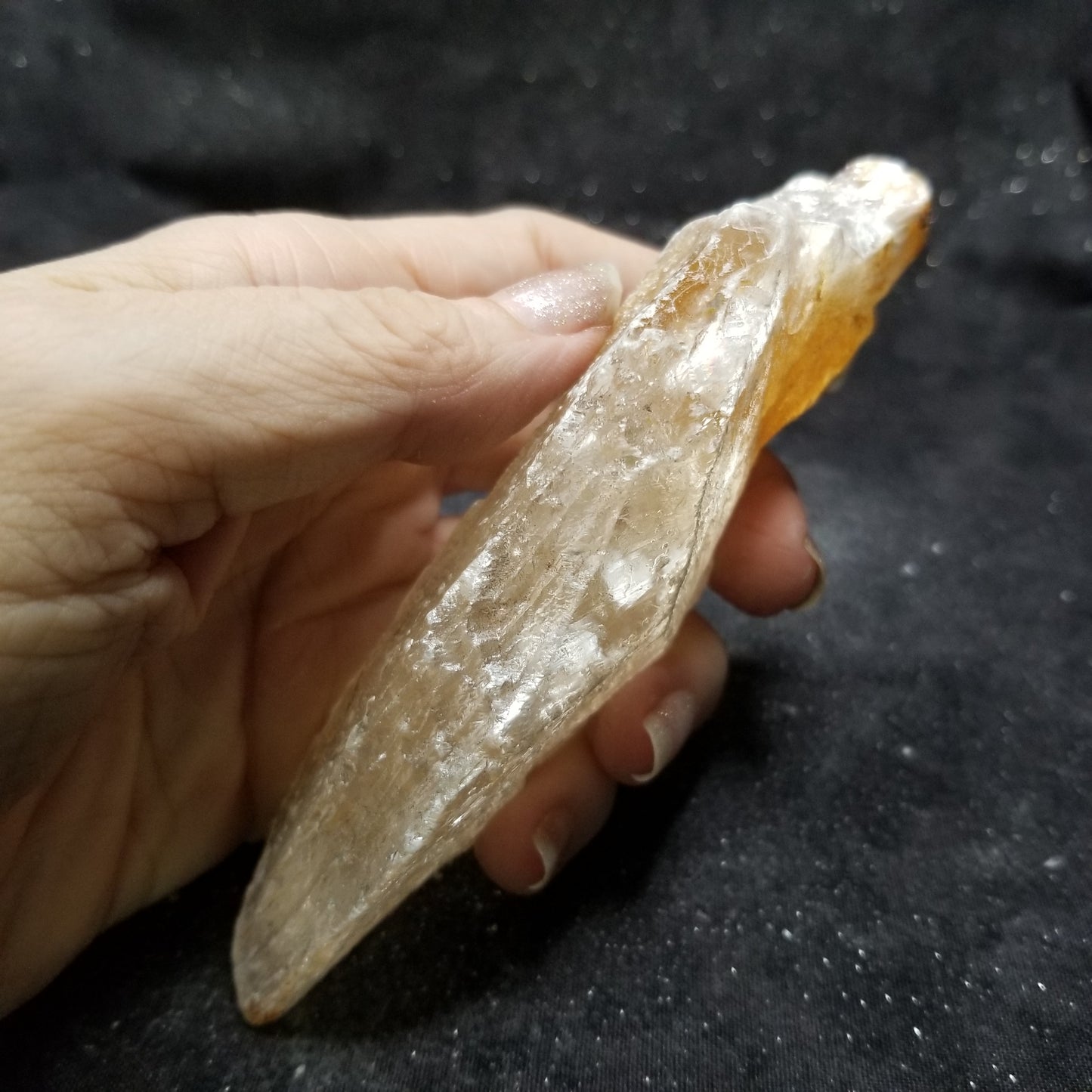 Golden Phantom Selenite Quartz Raw Rare Natural Crystal Stone Empowerment 150g (GPS23) Simply CBD LLC