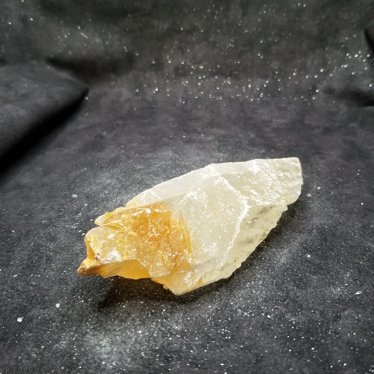 Golden Phantom Selenite Quartz Raw Rare Natural Crystal Stone Empowerment 150g (GPS23) Simply CBD LLC