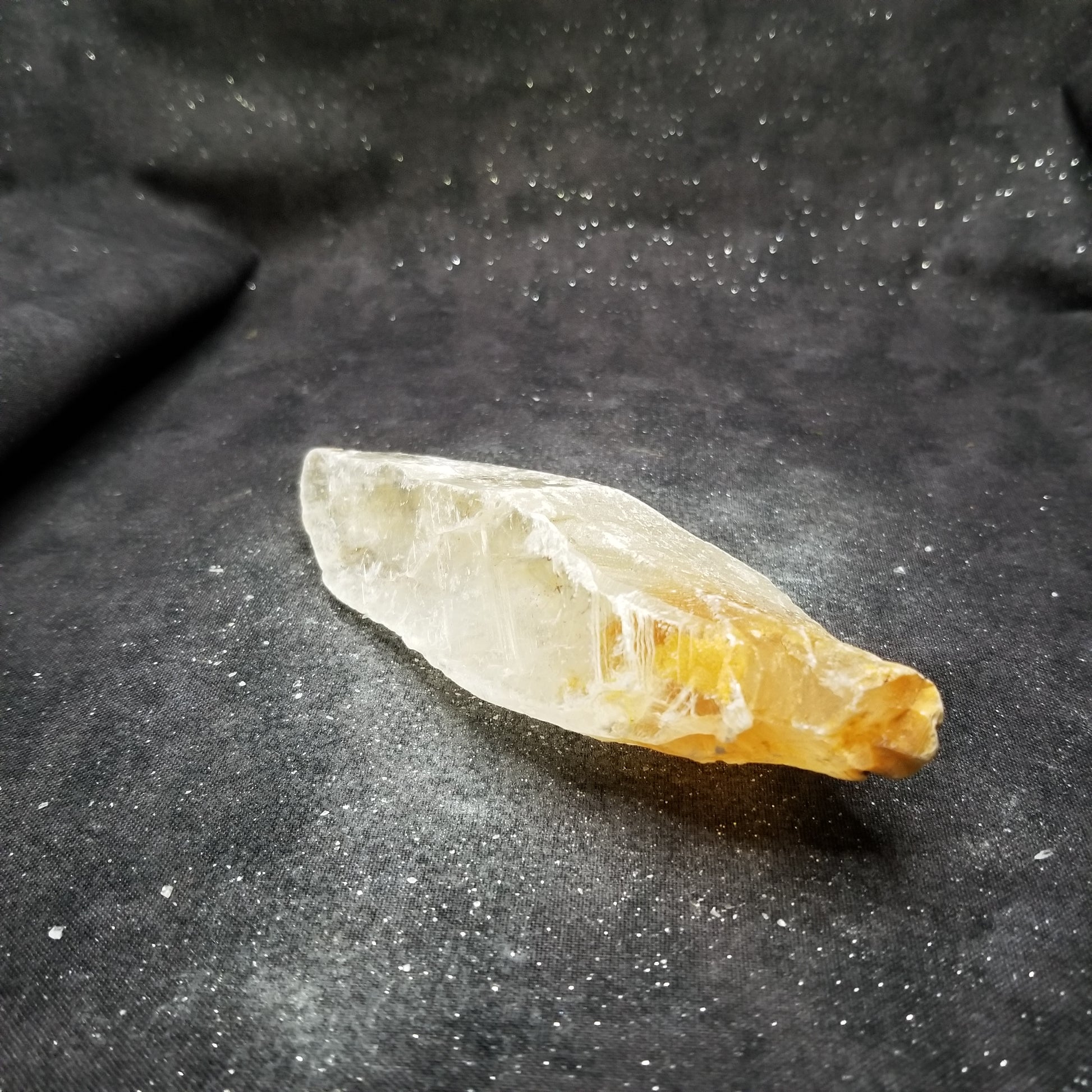 Golden Phantom Selenite Quartz Raw Rare Natural Crystal Stone Empowerment 150g (GPS23) Simply CBD LLC