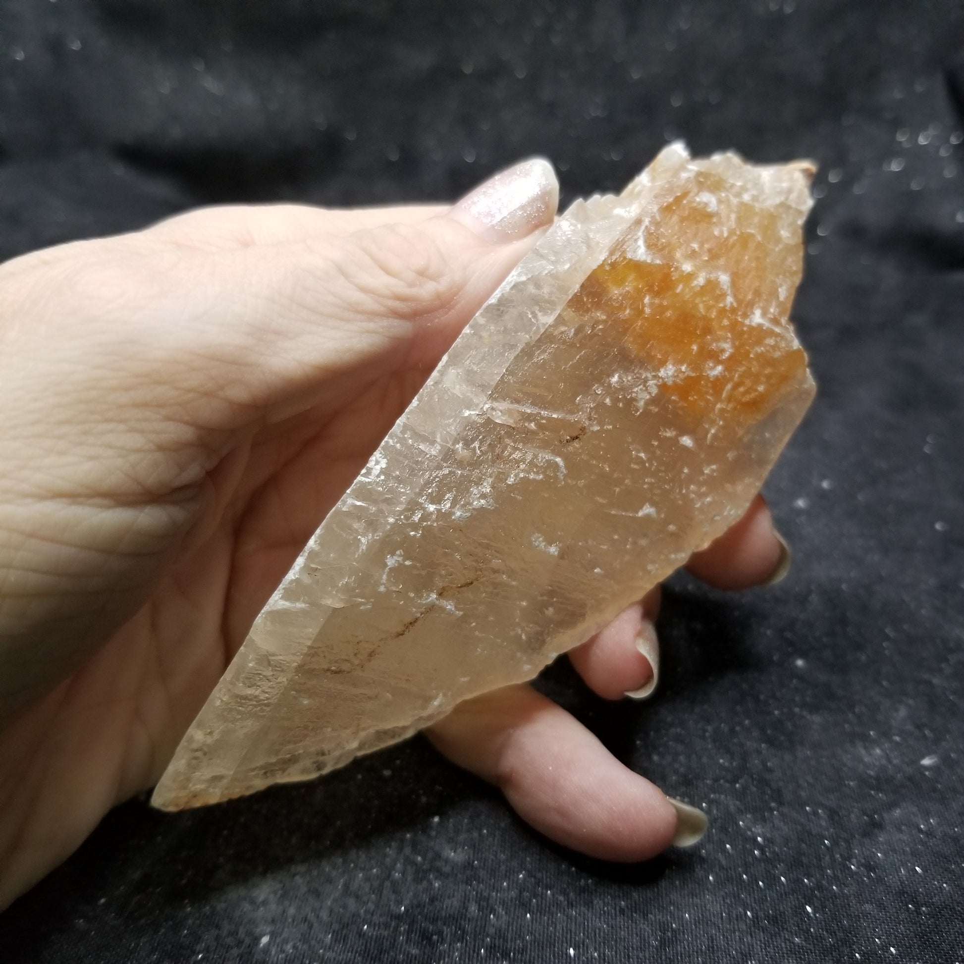 Golden Phantom Selenite Quartz Raw Rare Natural Crystal Stone Empowerment 150g (GPS23) Simply CBD LLC