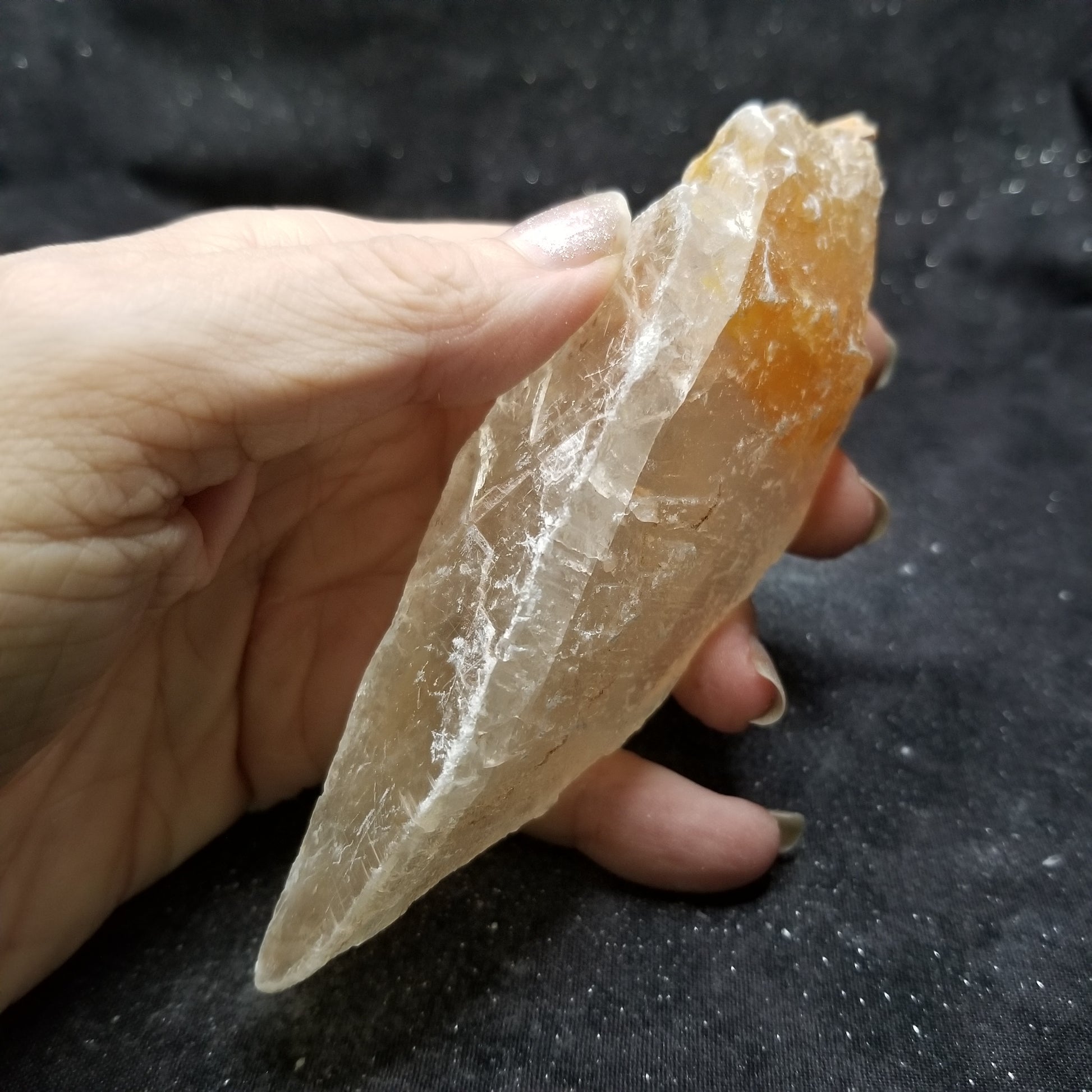 Golden Phantom Selenite Quartz Raw Rare Natural Crystal Stone Empowerment 150g (GPS23) Simply CBD LLC