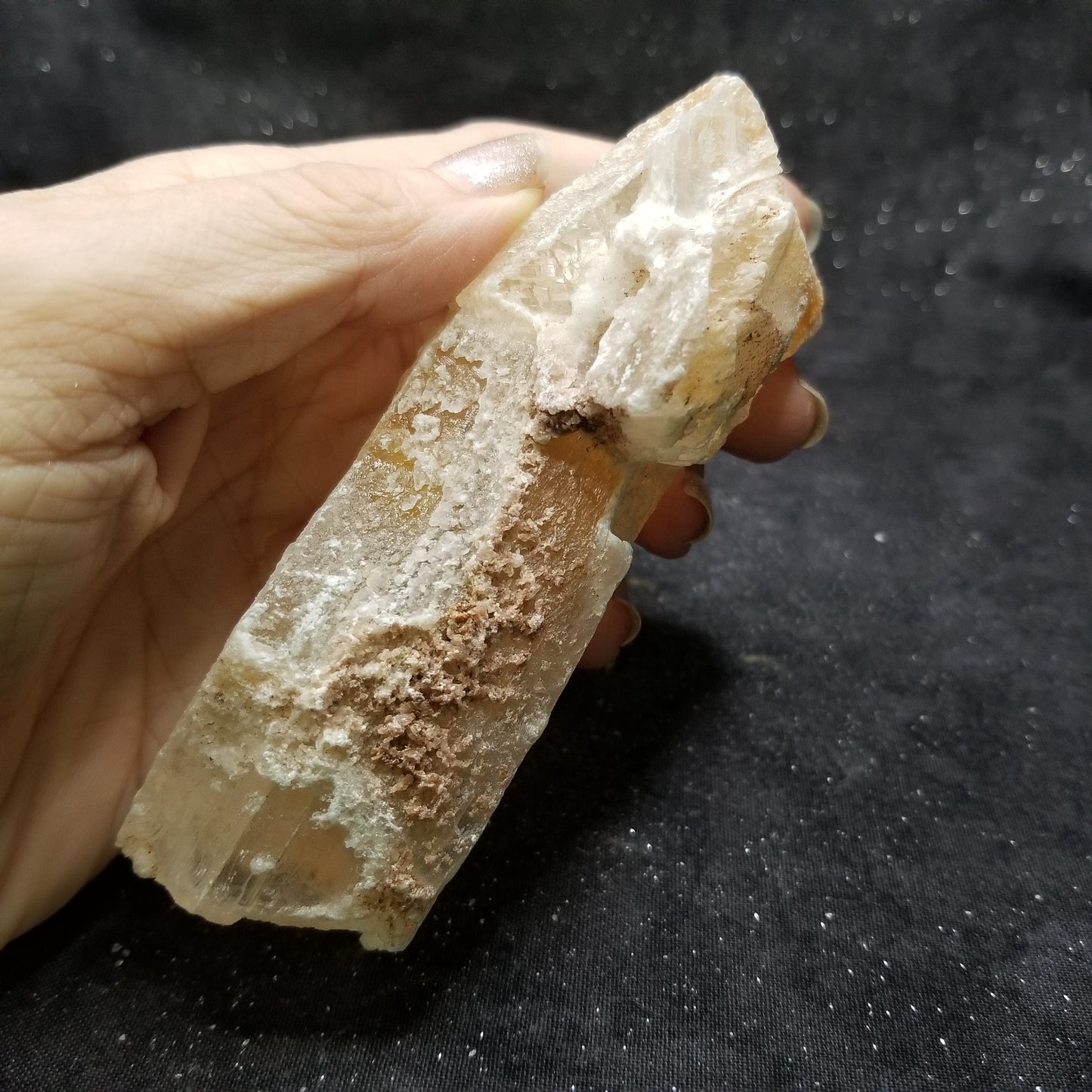Golden Phantom Selenite Quartz Raw Rare Natural Crystal Stone Empowerment 210g (GPS4) Simply CBD LLC