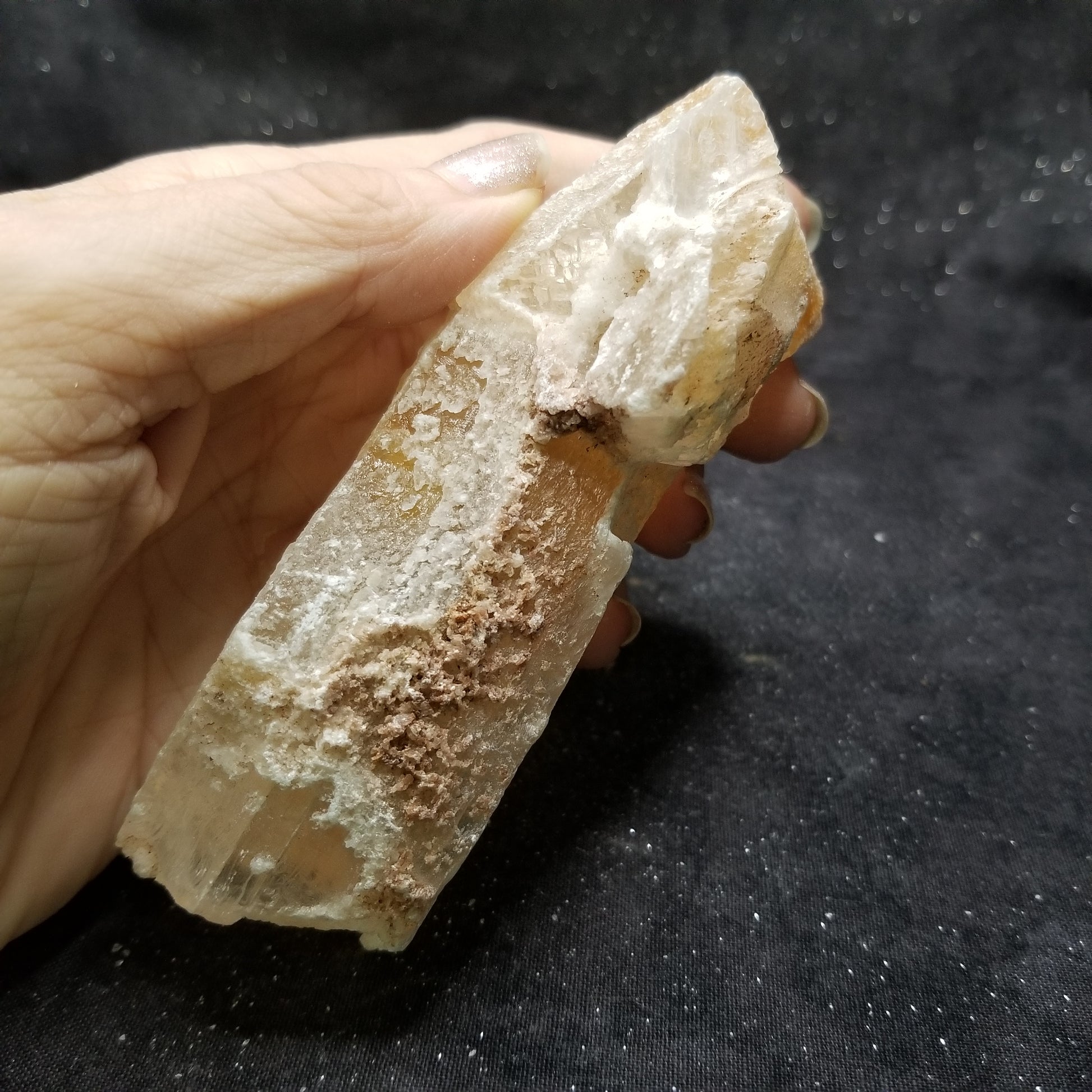 Golden Phantom Selenite Quartz Raw Rare Natural Crystal Stone Empowerment 210g (GPS4) Simply CBD LLC