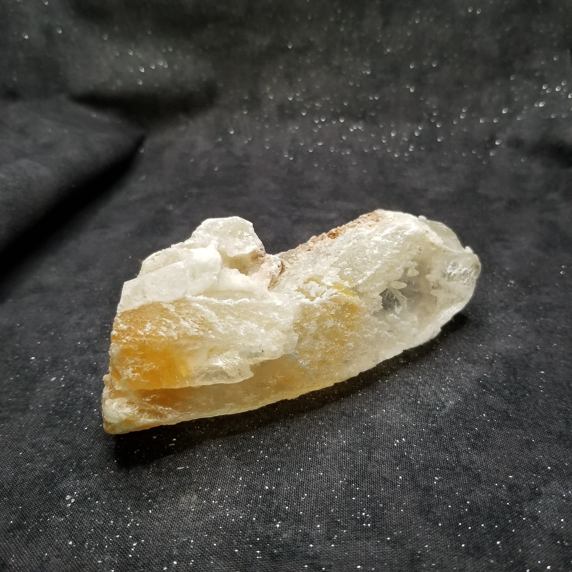 Golden Phantom Selenite Quartz Raw Rare Natural Crystal Stone Empowerment 210g (GPS4) Simply CBD LLC