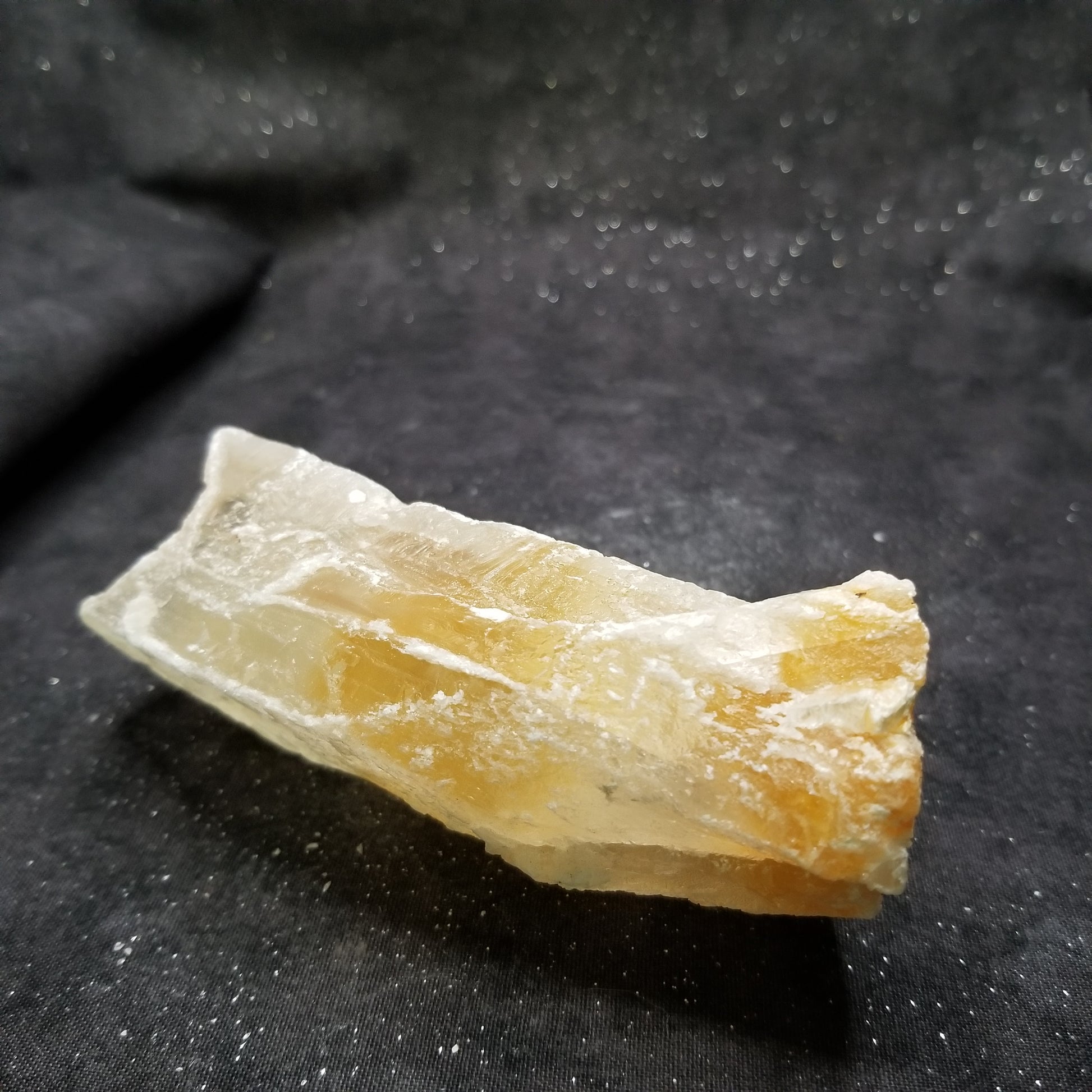 Golden Phantom Selenite Quartz Raw Rare Natural Crystal Stone Empowerment 210g (GPS4) Simply CBD LLC