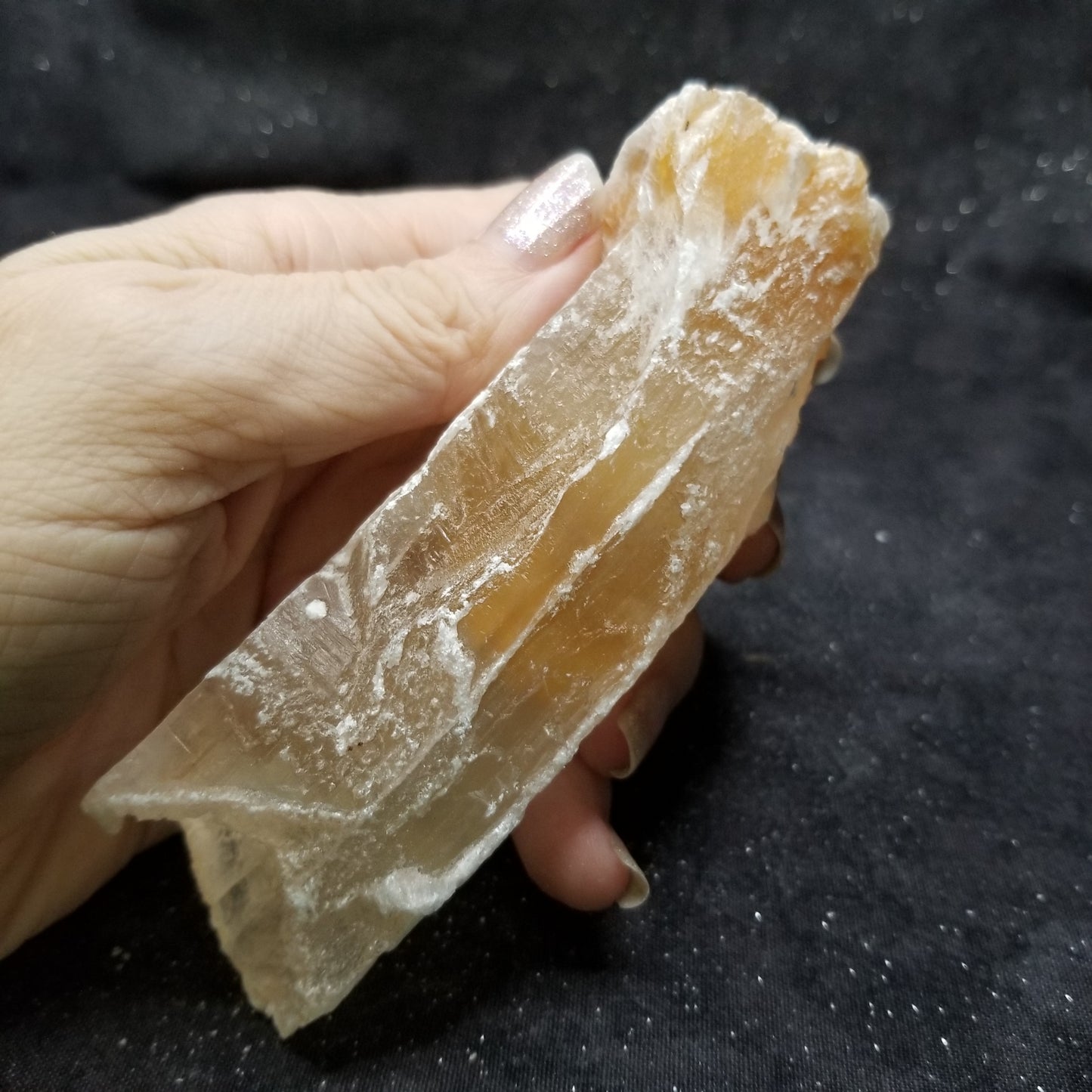 Golden Phantom Selenite Quartz Raw Rare Natural Crystal Stone Empowerment 210g (GPS4) Simply CBD LLC