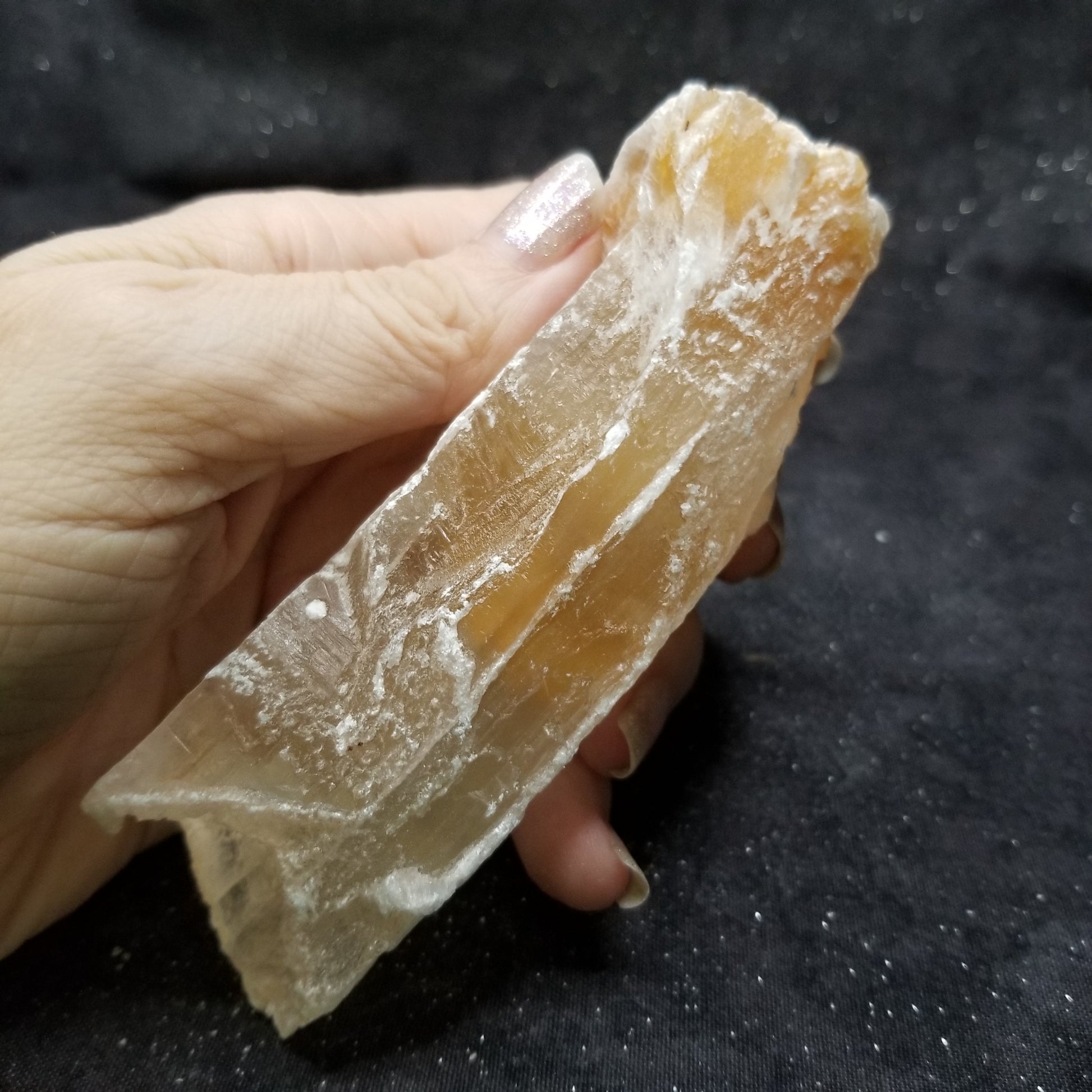 Golden Phantom Selenite Quartz Raw Rare Natural Crystal Stone Empowerment 210g (GPS4) Simply CBD LLC