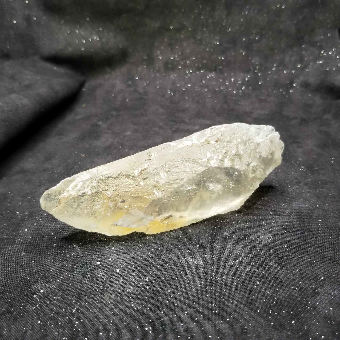 Golden Phantom Selenite Quartz Raw Rare Natural Crystal Stone Empowerment 115g (GPS5) Simply CBD LLC
