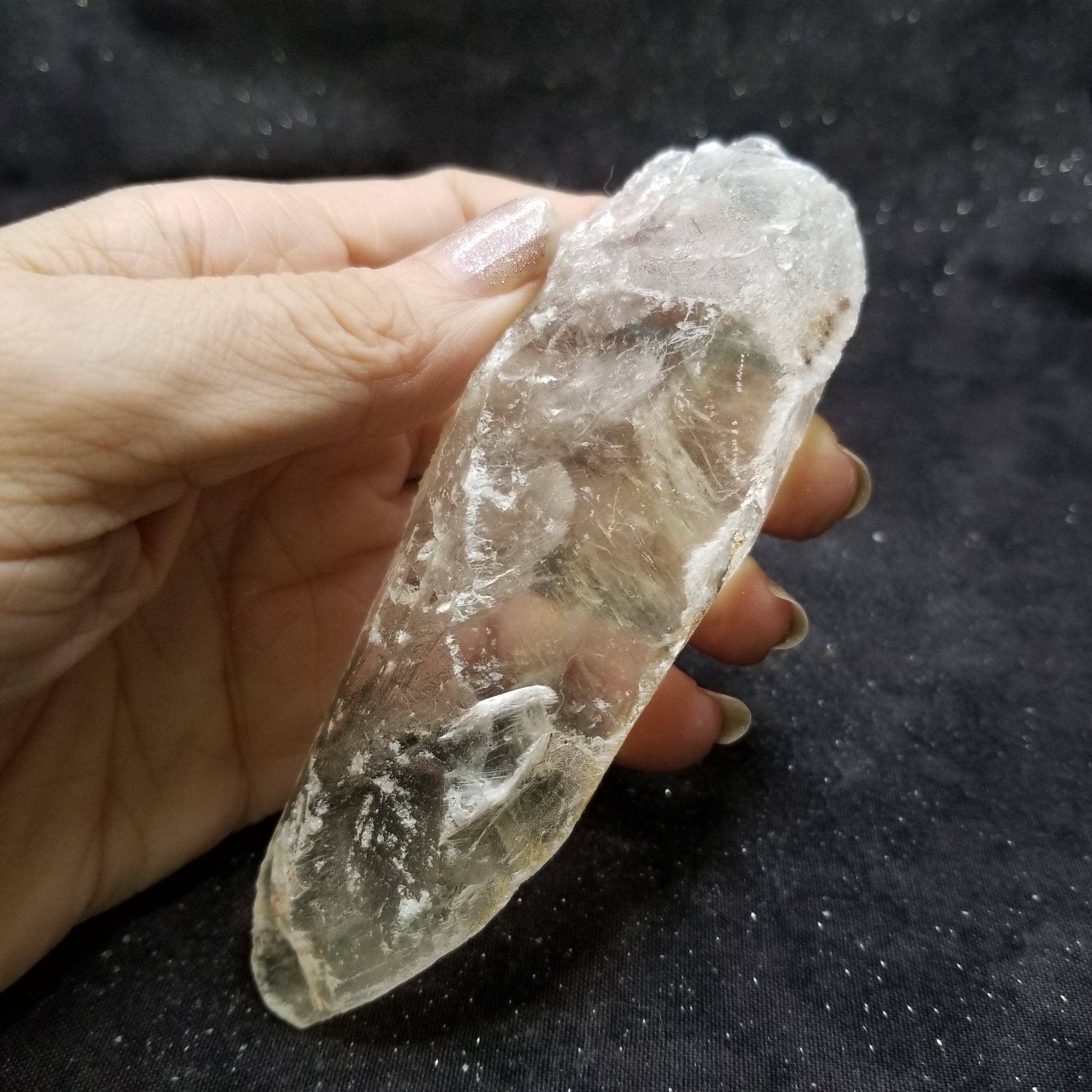 Golden Phantom Selenite Quartz Raw Rare Natural Crystal Stone Empowerment 115g (GPS5) Simply CBD LLC
