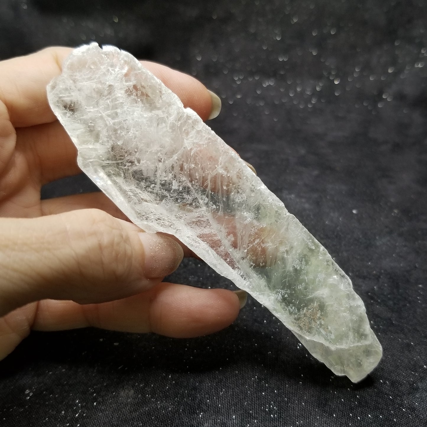 Golden Phantom Selenite Quartz Rare Raw Natural Crystal Stone Empowerment 65g (GPS1) Simply CBD LLC