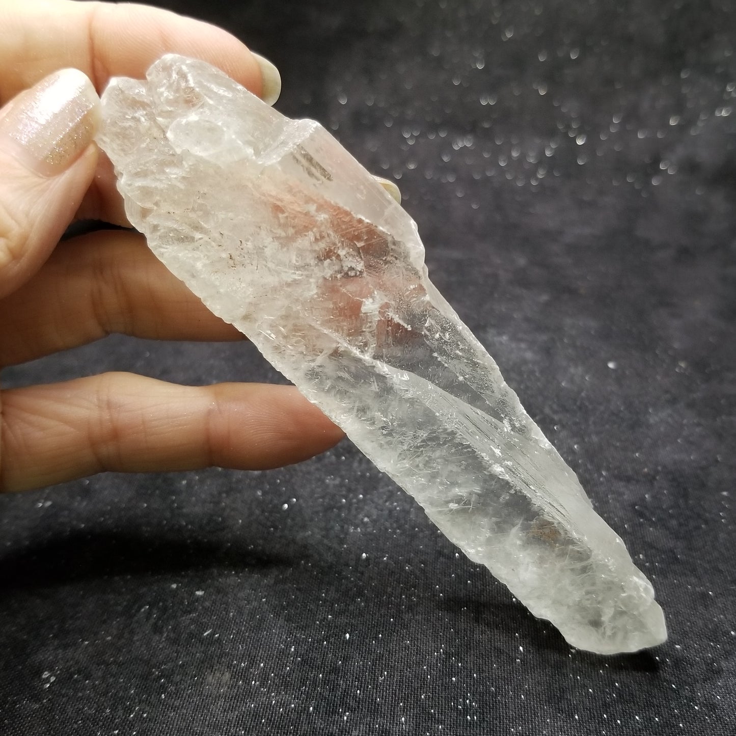 Golden Phantom Selenite Quartz Rare Raw Natural Crystal Stone Empowerment 65g (GPS1) Simply CBD LLC