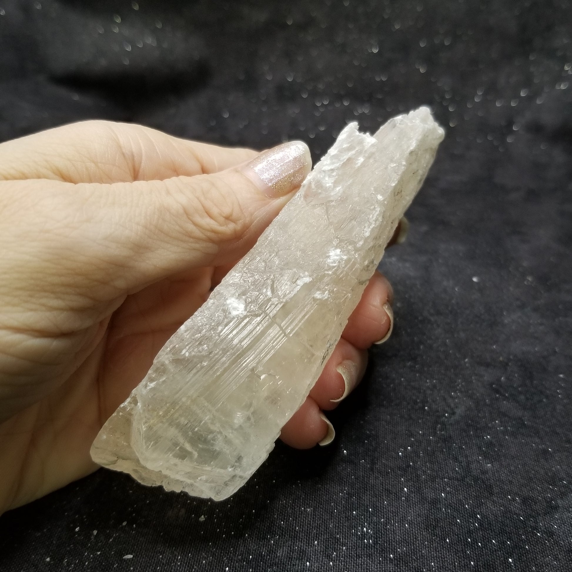Golden Phantom Selenite Quartz Rare Raw Natural Crystal Stone Empowerment 135g (GPS2) Simply CBD LLC
