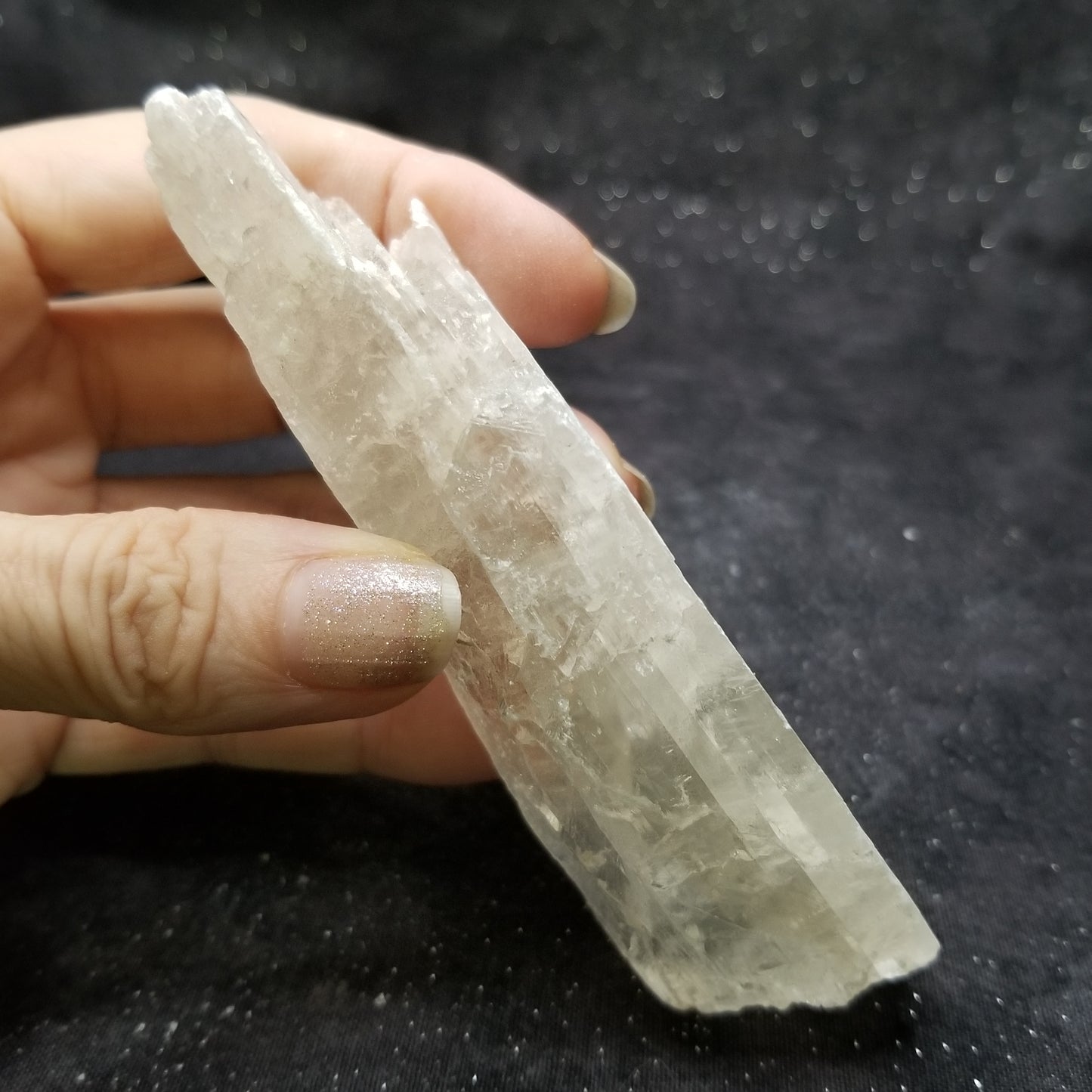 Golden Phantom Selenite Quartz Rare Raw Natural Crystal Stone Empowerment 135g (GPS2) Simply CBD LLC