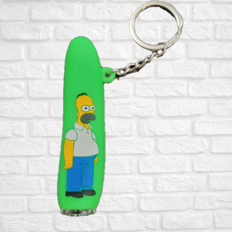 Rick and Morty and Simpson Silicone One Hitter Keychains Simply CBD LLC