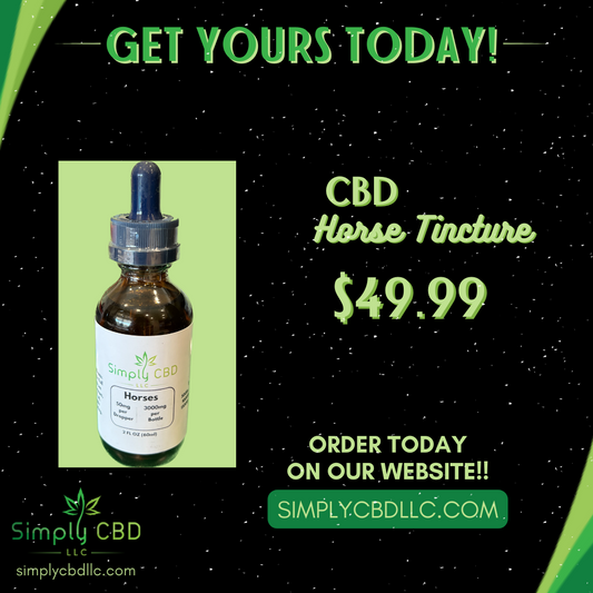 CBD Horse Tincture 3000 mg 2 oz Simply CBD LLC