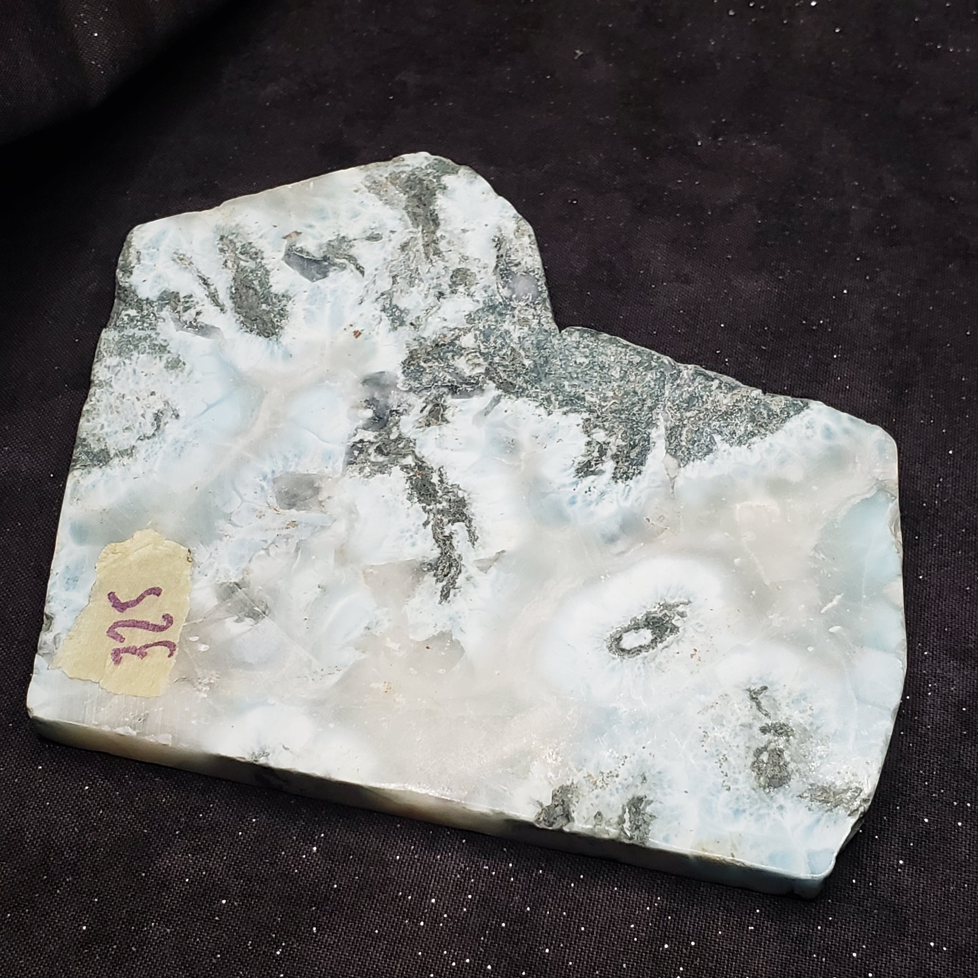 Larimar Lapidary Stone Stunning Natural Blue 5x4.5 inches 326 grams LAR325 Simply CBD LLC