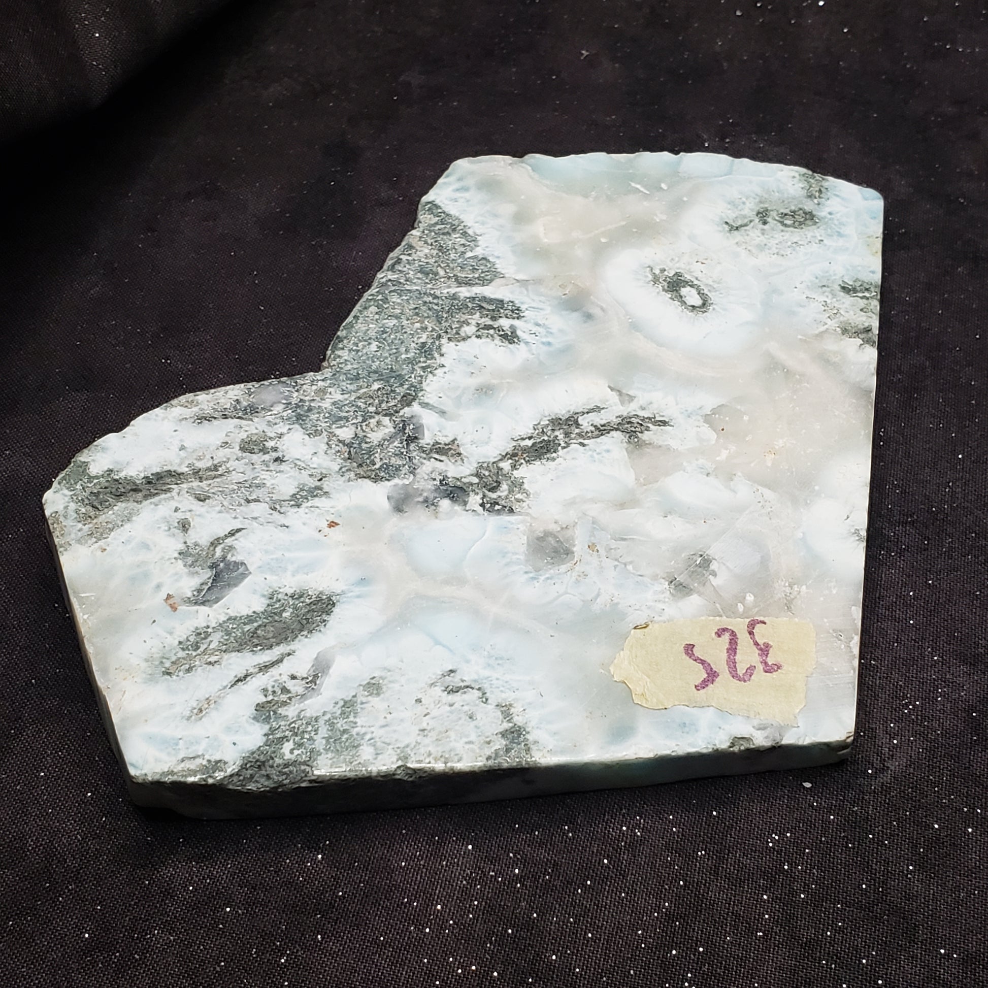 Larimar Lapidary Stone Stunning Natural Blue 5x4.5 inches 326 grams LAR325 Simply CBD LLC
