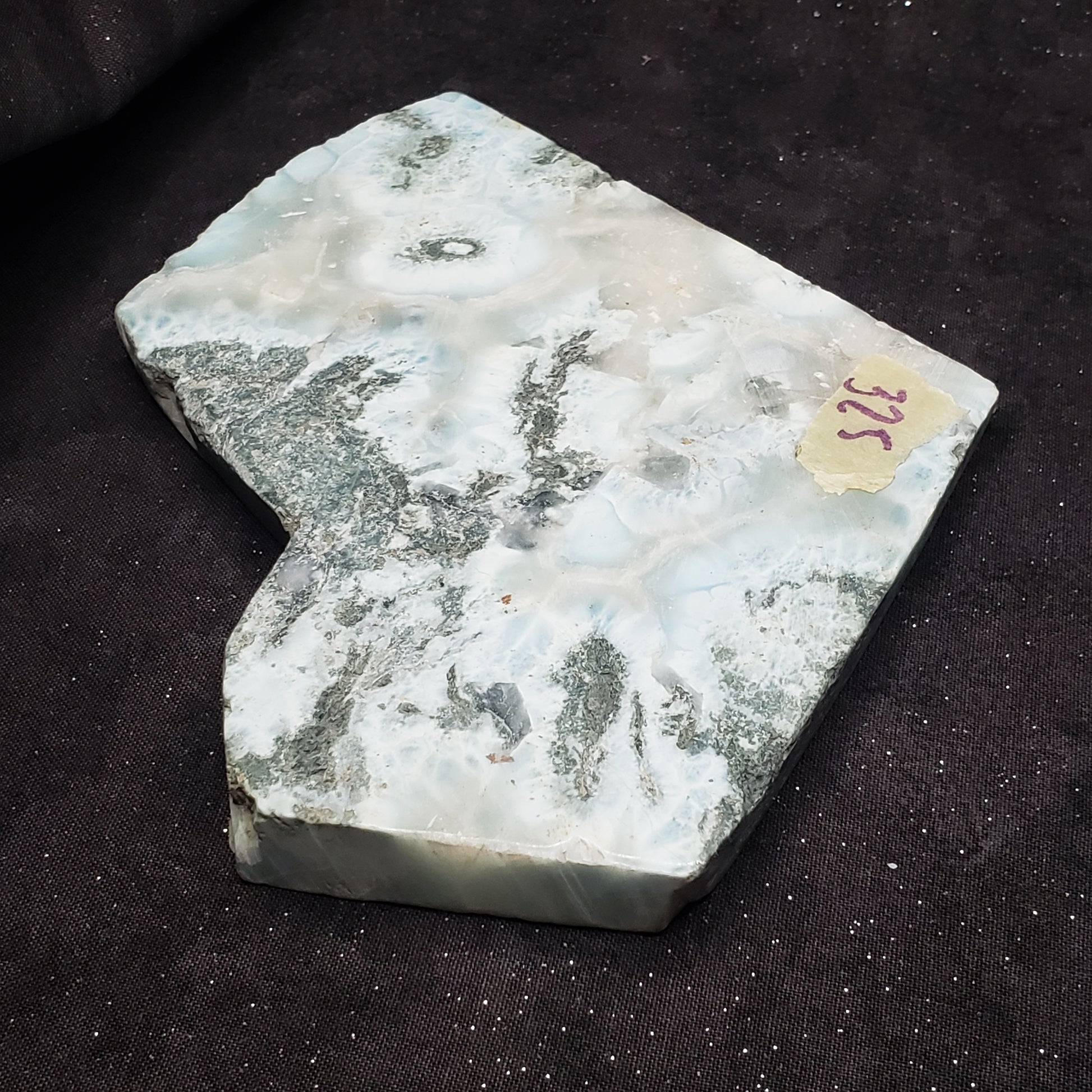 Larimar Lapidary Stone Stunning Natural Blue 5x4.5 inches 326 grams LAR325 Simply CBD LLC