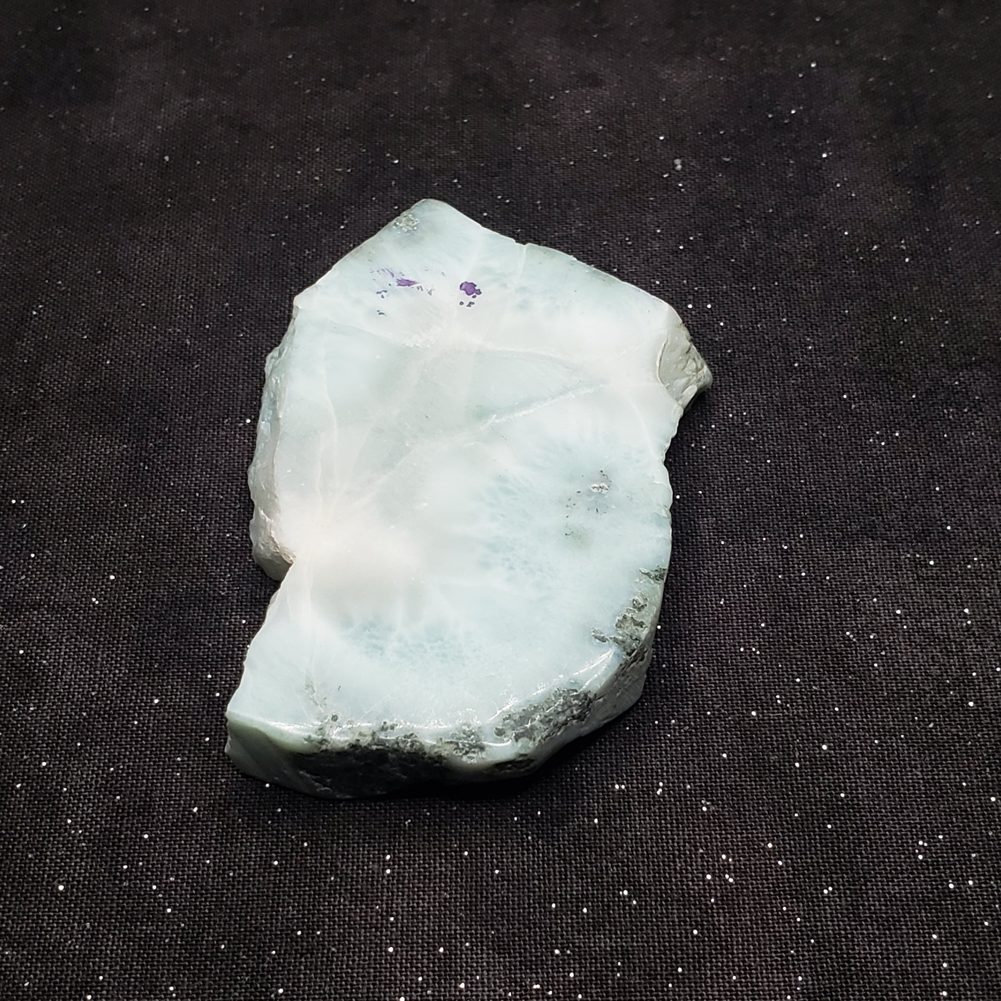 Larimar Lapidary Stone Natural 2.5 x 2 inches 73 grams Dominican Republic LAR70 Simply CBD LLC