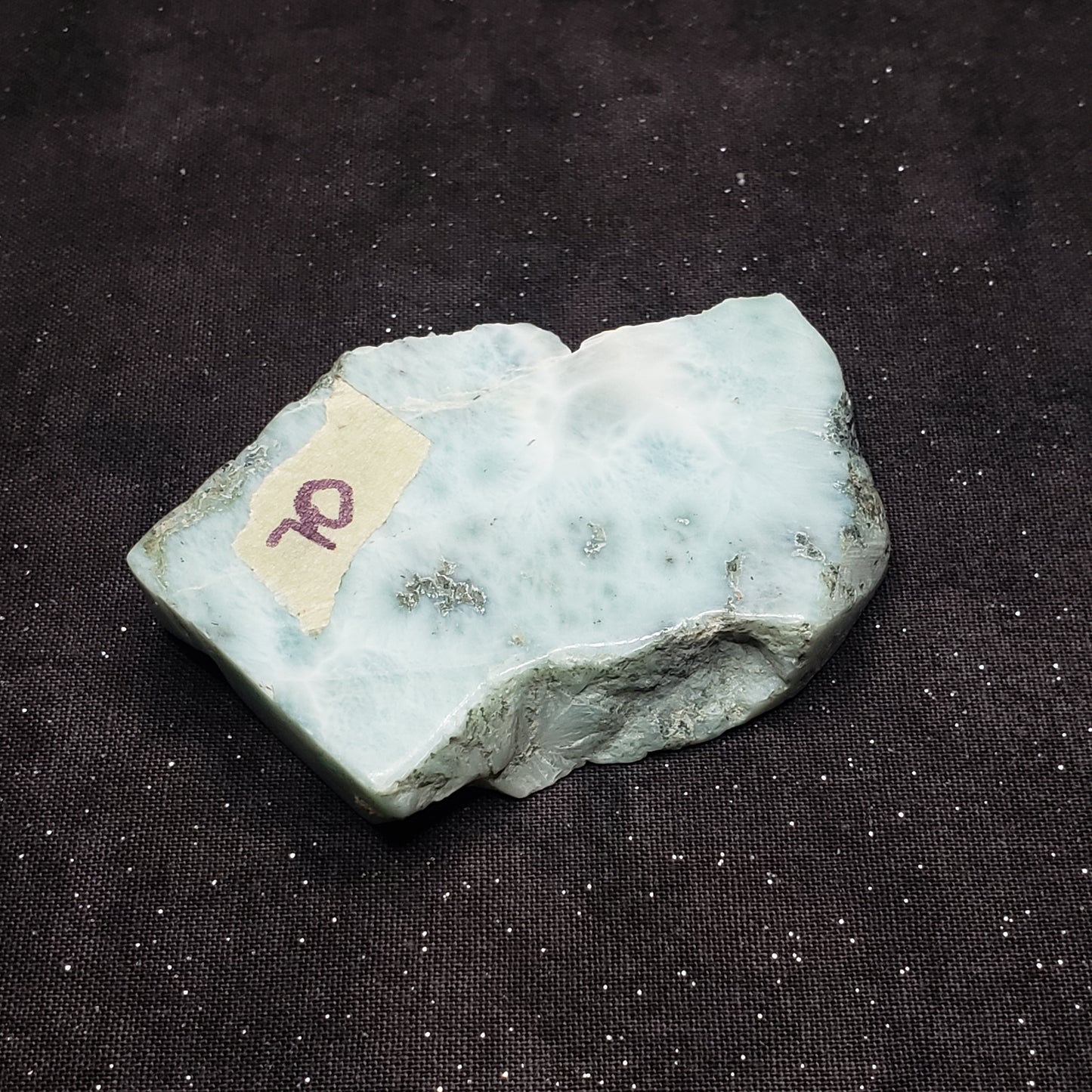 Larimar Lapidary Stone Natural 2.5 x 2 inches 73 grams Dominican Republic LAR70 Simply CBD LLC