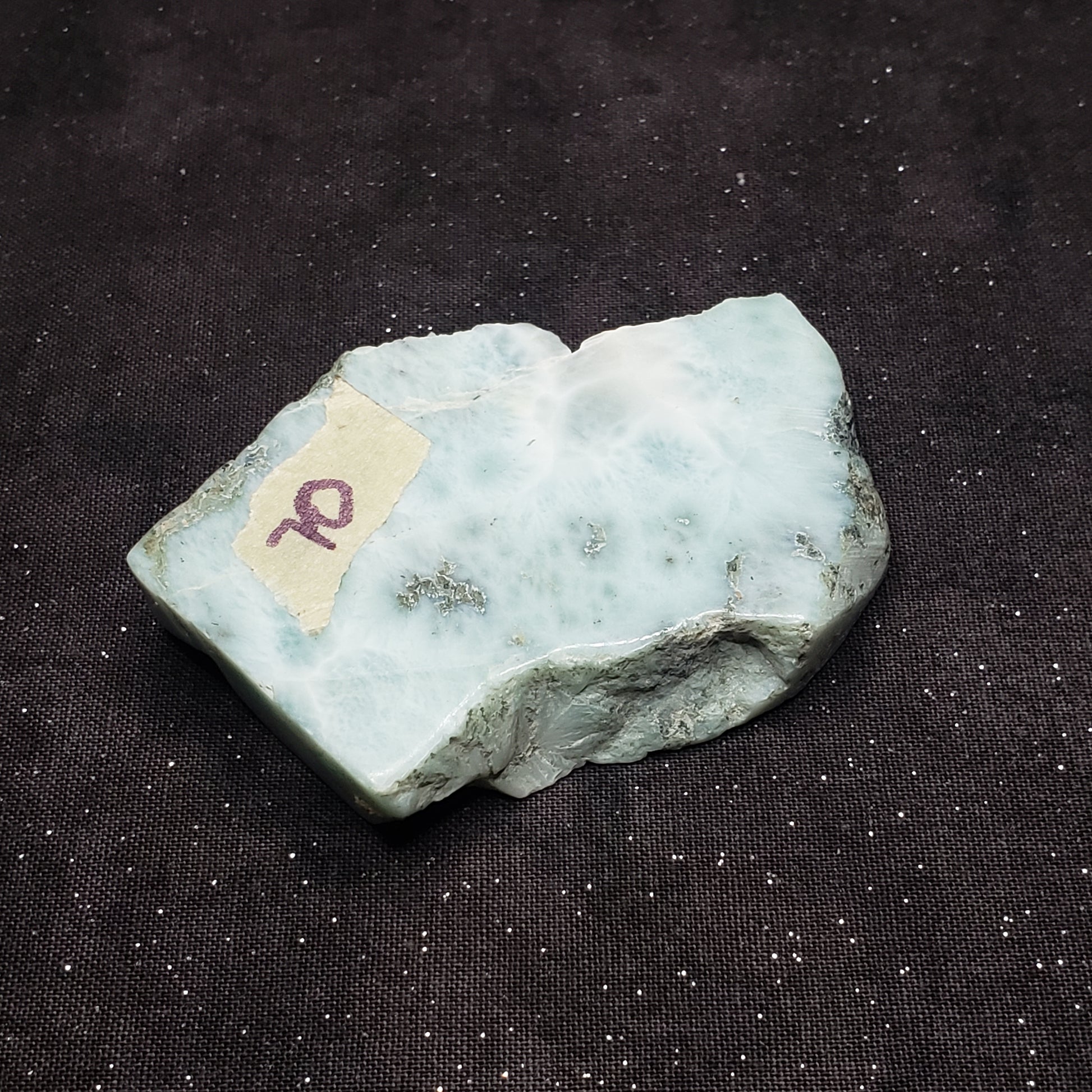 Larimar Lapidary Stone Natural 2.5 x 2 inches 73 grams Dominican Republic LAR70 Simply CBD LLC