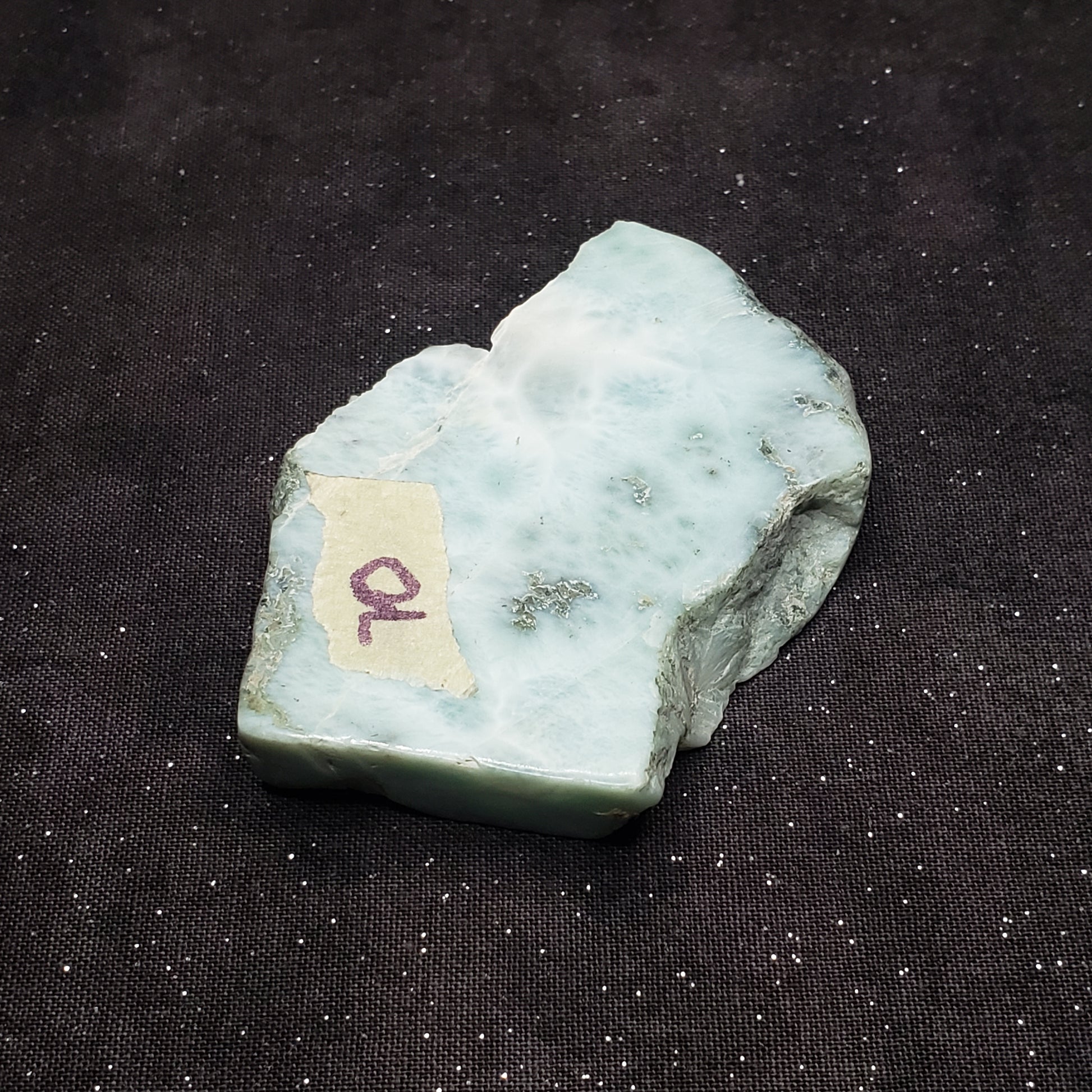 Larimar Lapidary Stone Natural 2.5 x 2 inches 73 grams Dominican Republic LAR70 Simply CBD LLC