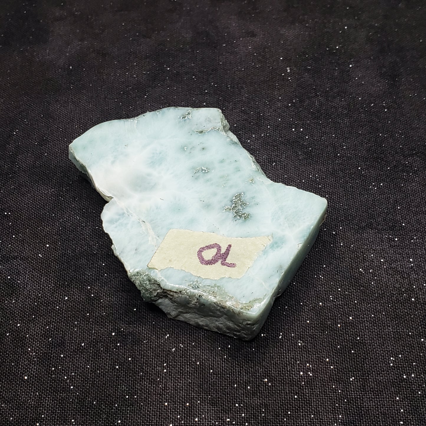 Larimar Lapidary Stone Natural 2.5 x 2 inches 73 grams Dominican Republic LAR70 Simply CBD LLC
