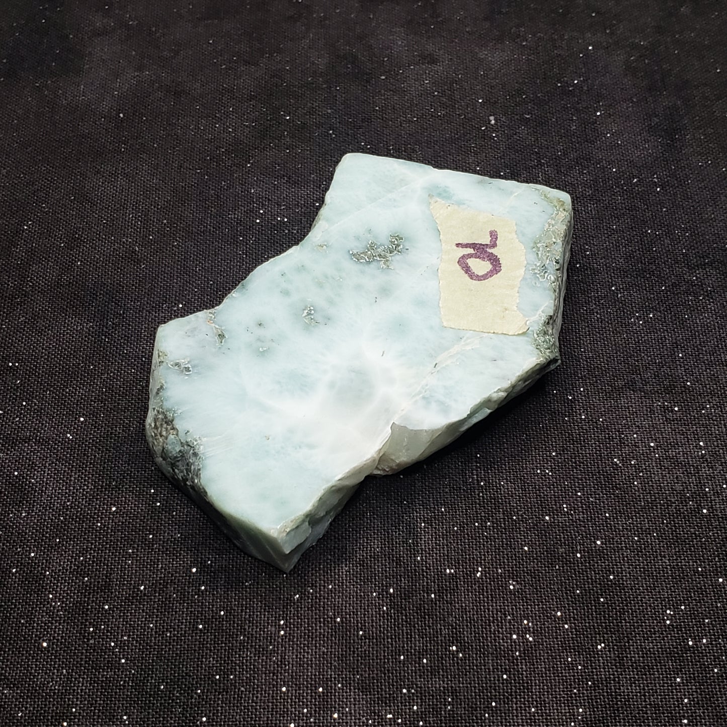 Larimar Lapidary Stone Natural 2.5 x 2 inches 73 grams Dominican Republic LAR70 Simply CBD LLC