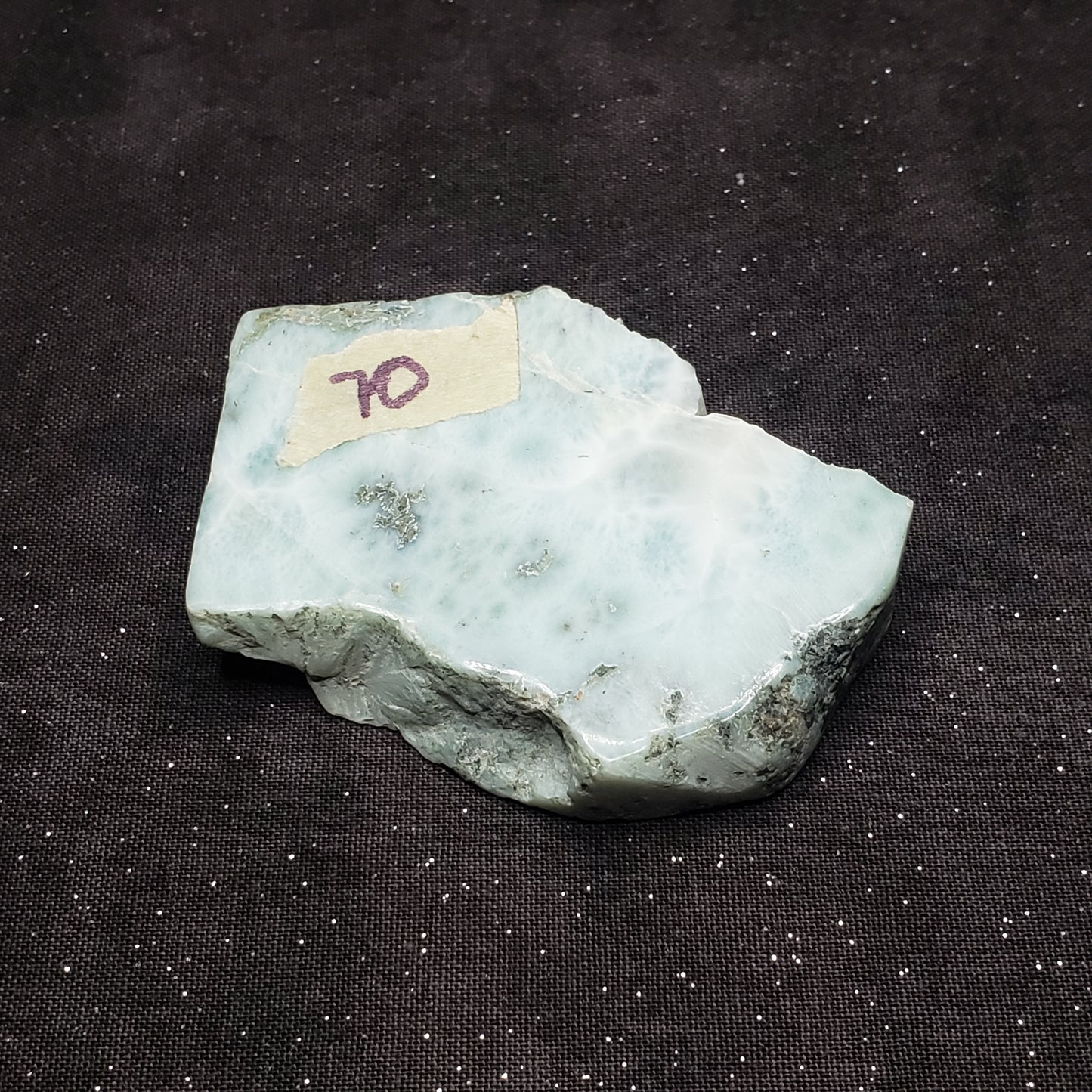 Larimar Lapidary Stone Natural 2.5 x 2 inches 73 grams Dominican Republic LAR70 Simply CBD LLC
