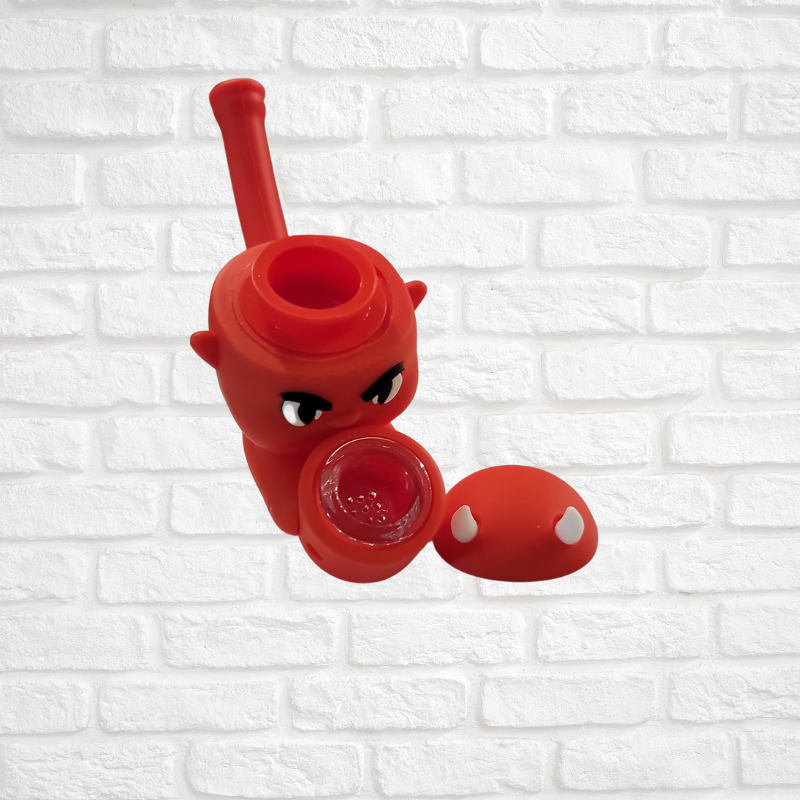 Little Devil or Dino Silicone Pipe Simply CBD LLC