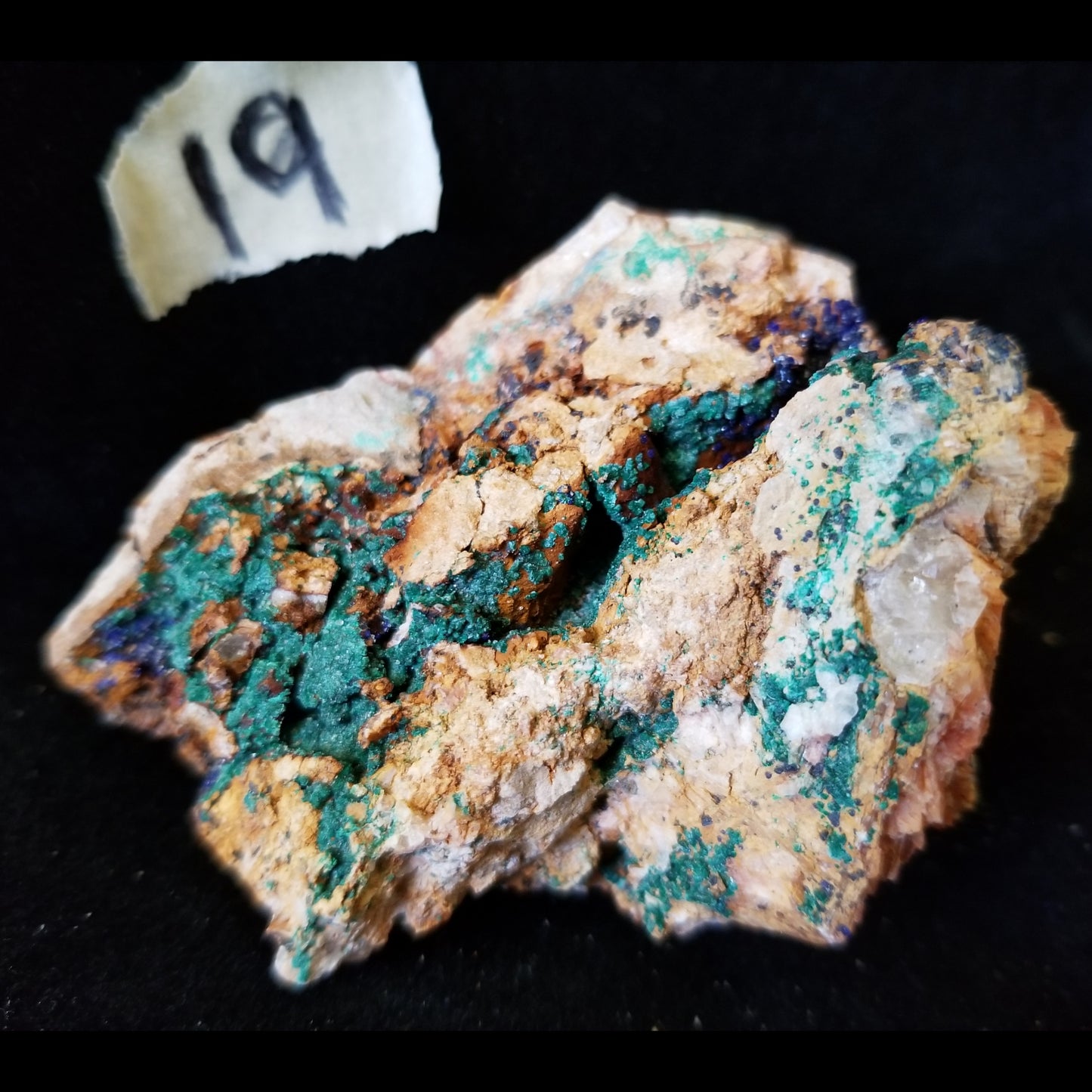 Malachite Azurite Chrysocolla Isolated Host Raw Natural Healing Crystals and Stones (MAC19) Simply CBD LLC