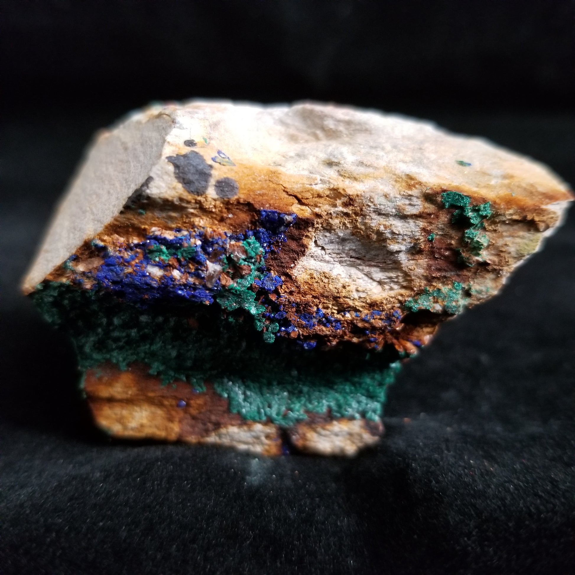 Malachite Azurite Chrysocolla Isolated Host Raw Natural Healing Crystals and Stones (MAC20) Simply CBD LLC